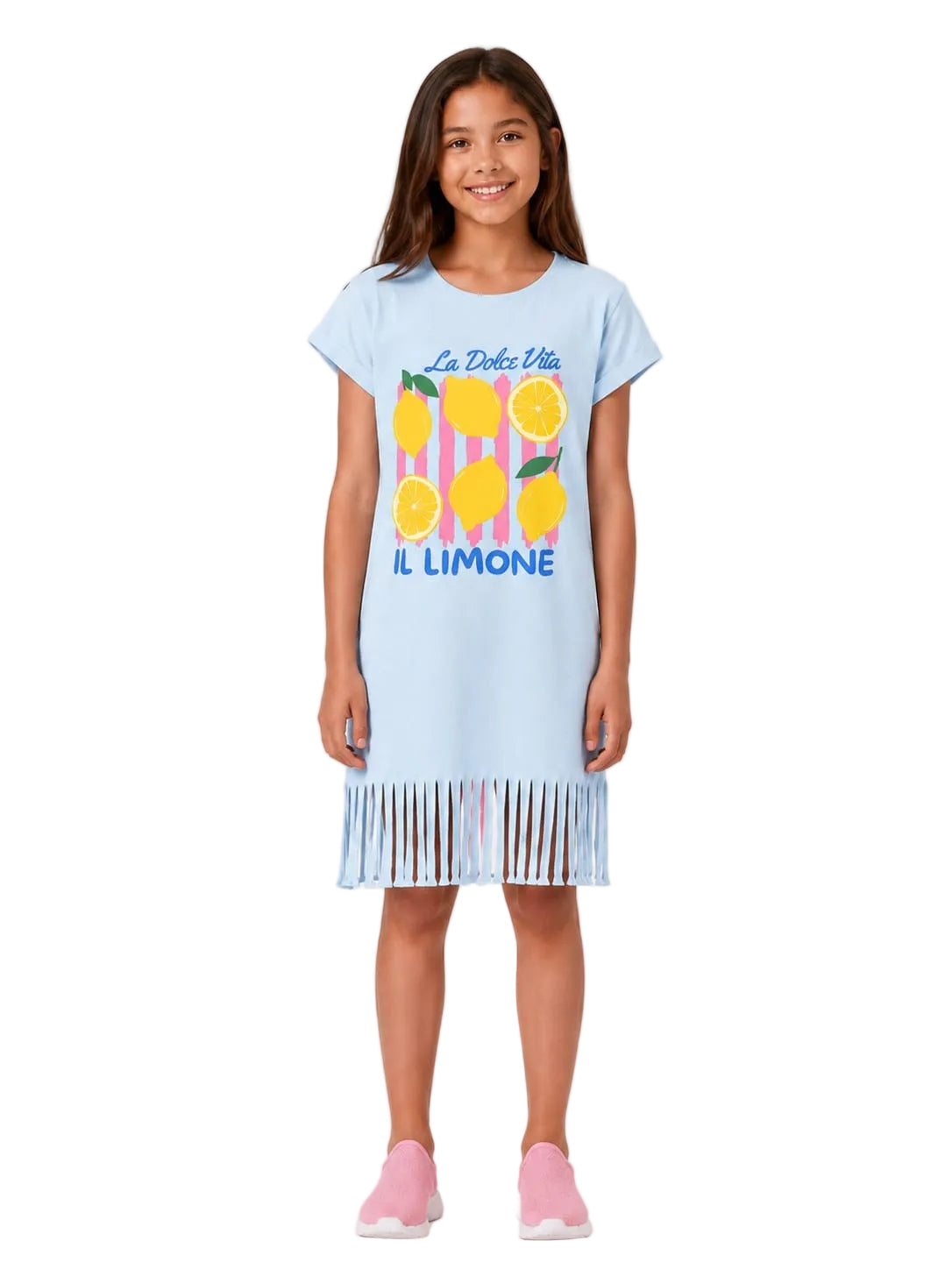 Lemon Fringe Dress