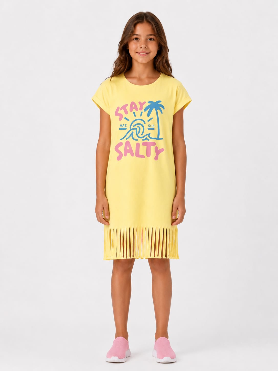 Stay Salty Fringe Dress