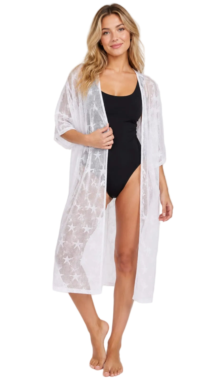 Star Mesh Beach Cover-up