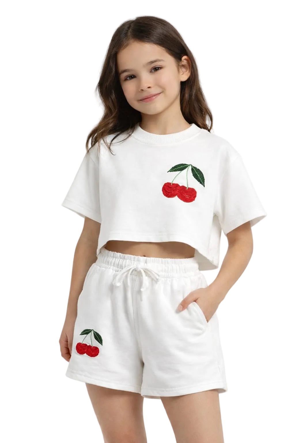 Cherry Embroidered Tracksuit SET (2 pieces)