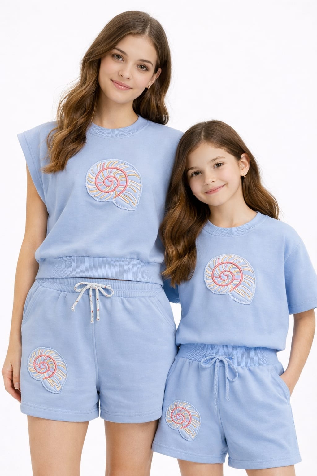 Seashell Embroidered Tracksuit SET (2 pieces)