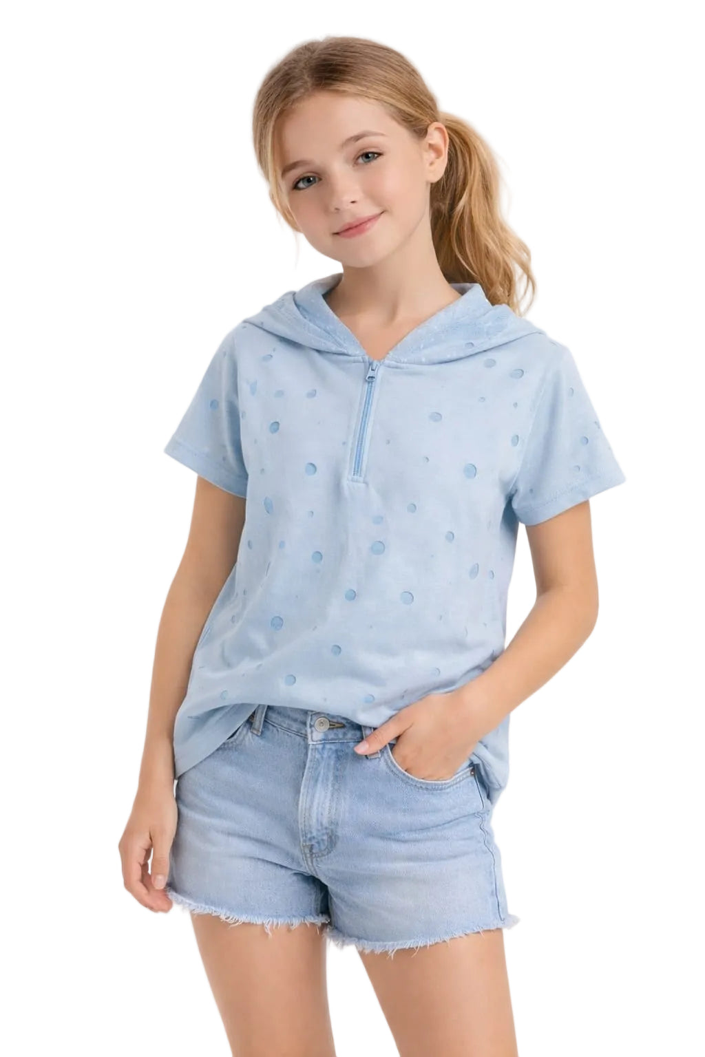 Top with Round Shaped Laser Cut