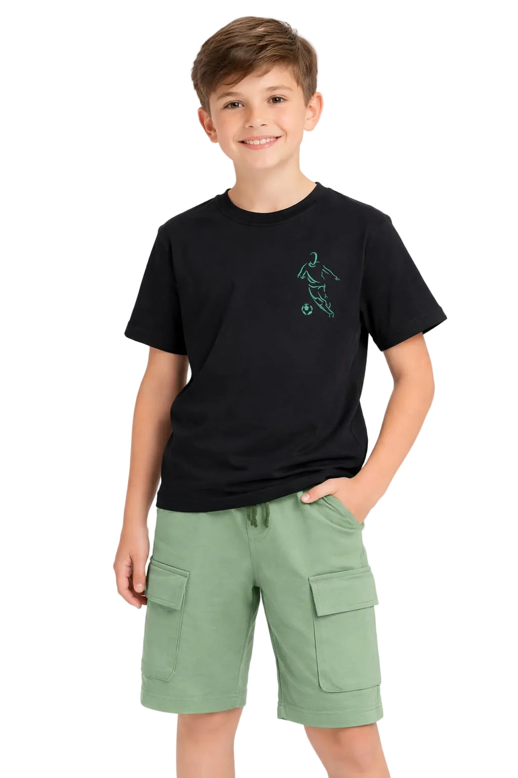 Football Embroidered T-shirt