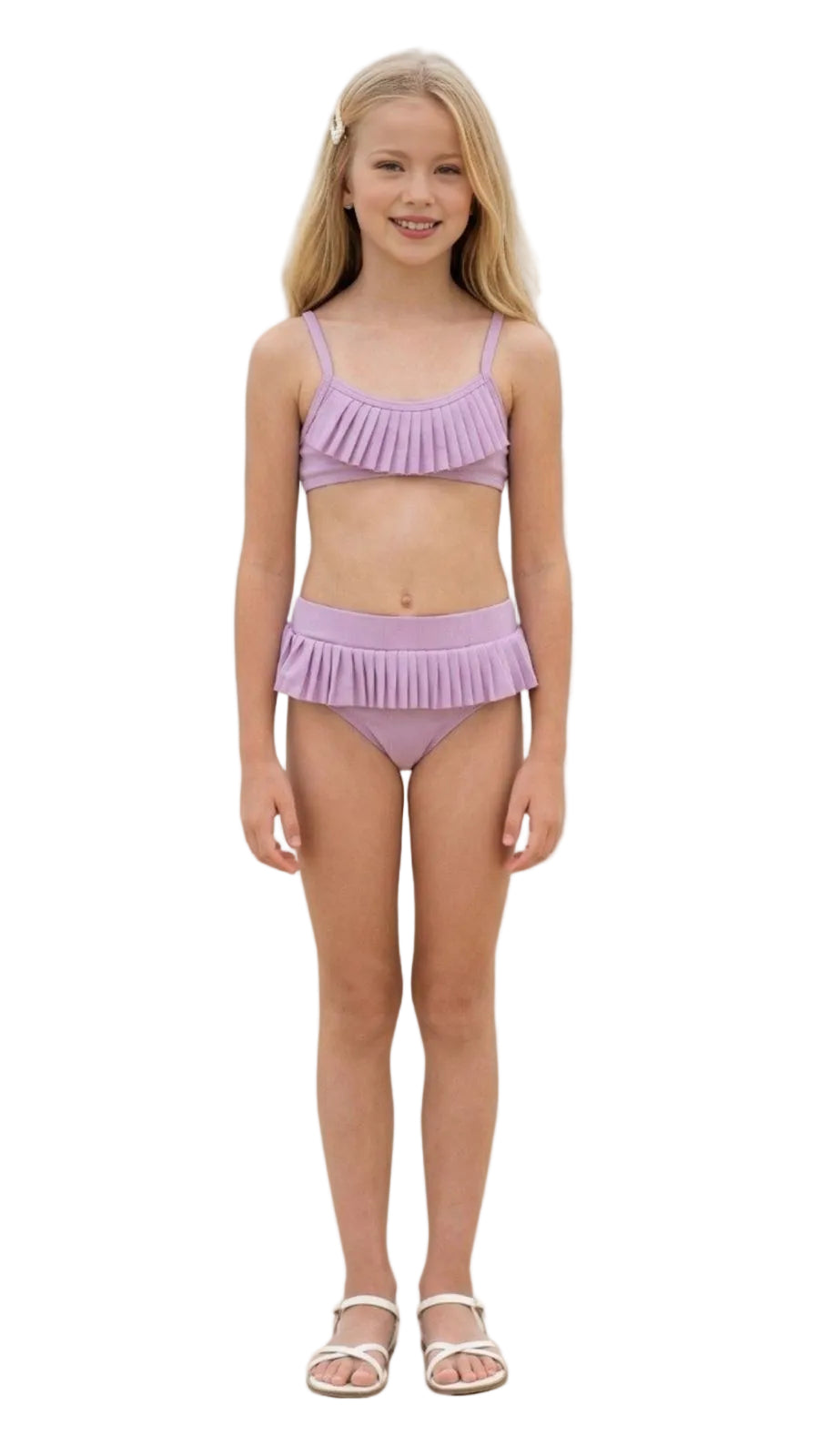 Ruffled Two-Piece Swimsuit