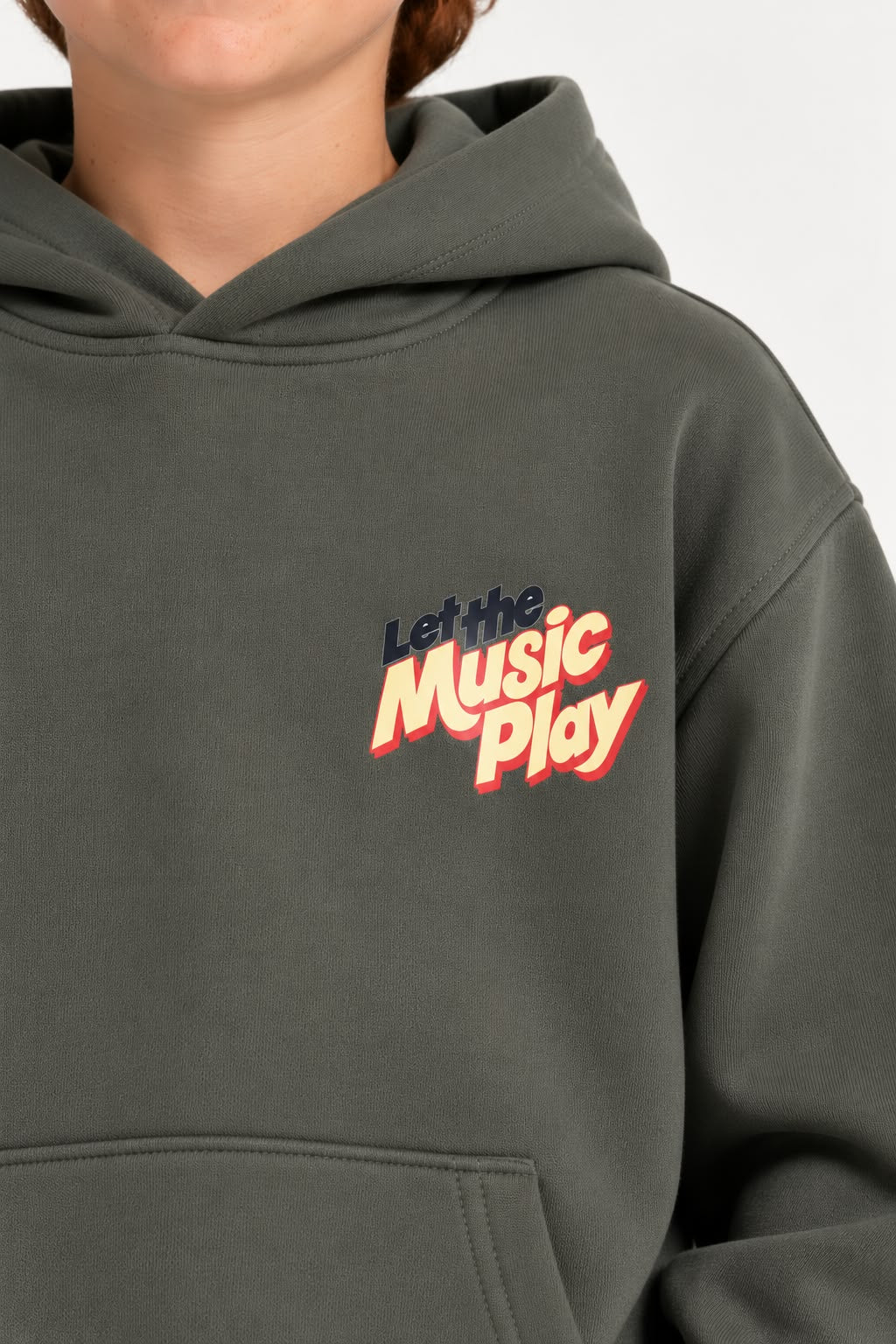 Oversized Hoodie "Let The Music Play"