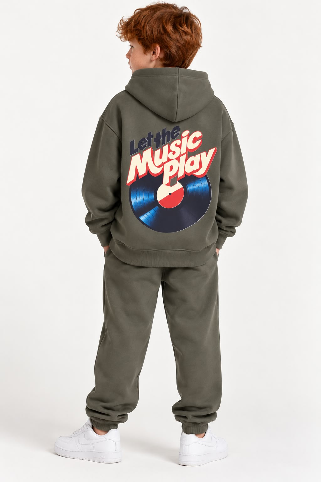Oversized Hoodie "Let The Music Play"