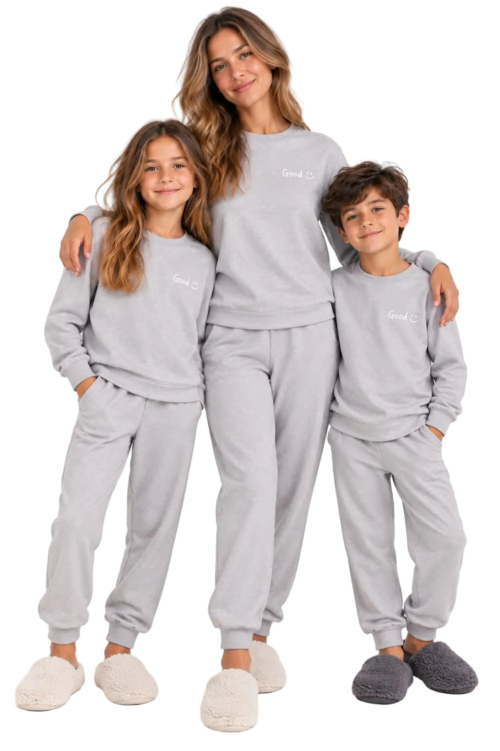 Light Grey Pyjama Set 100% Cotton