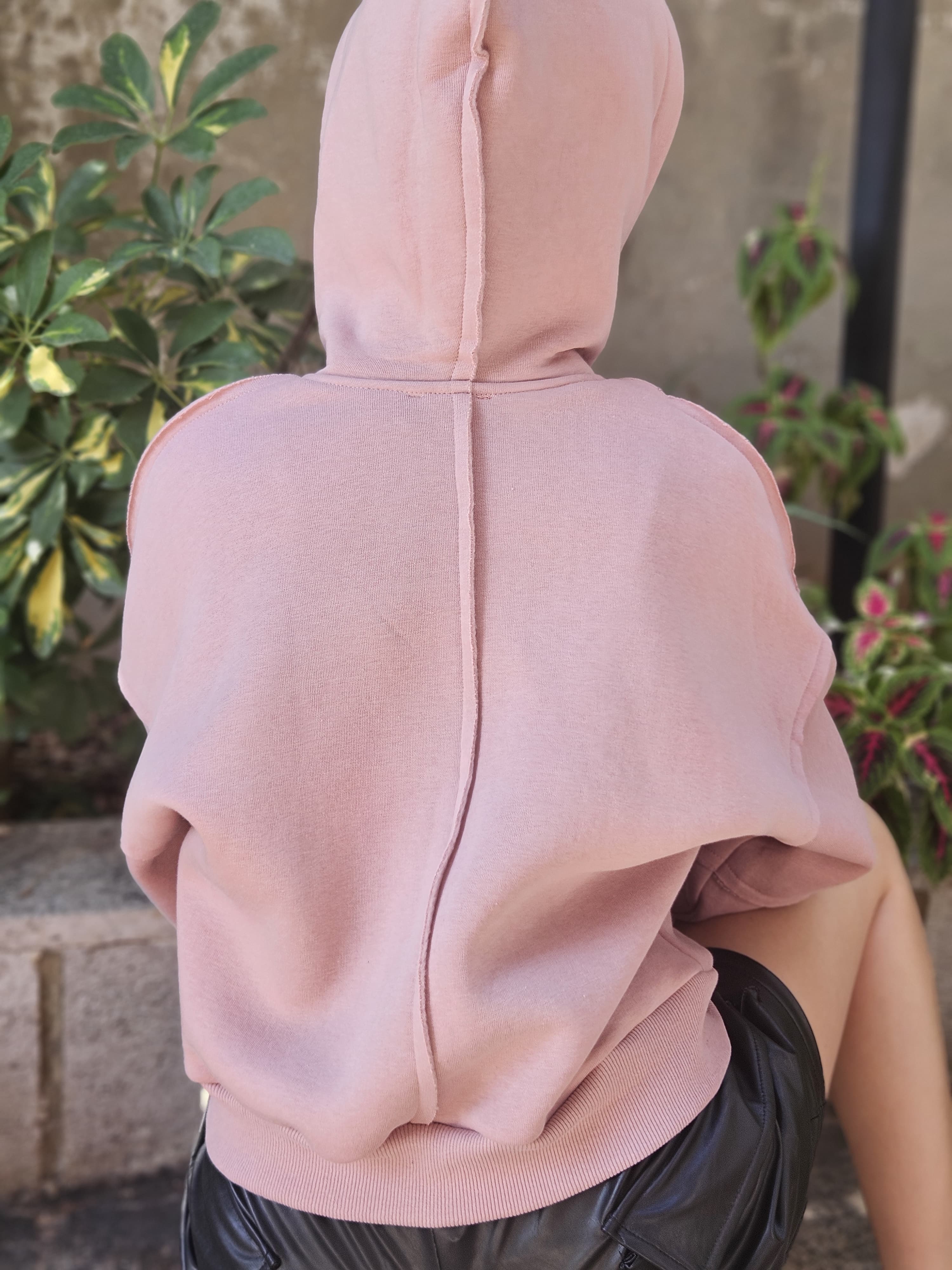 Cropped Fleece Jacket - Pear