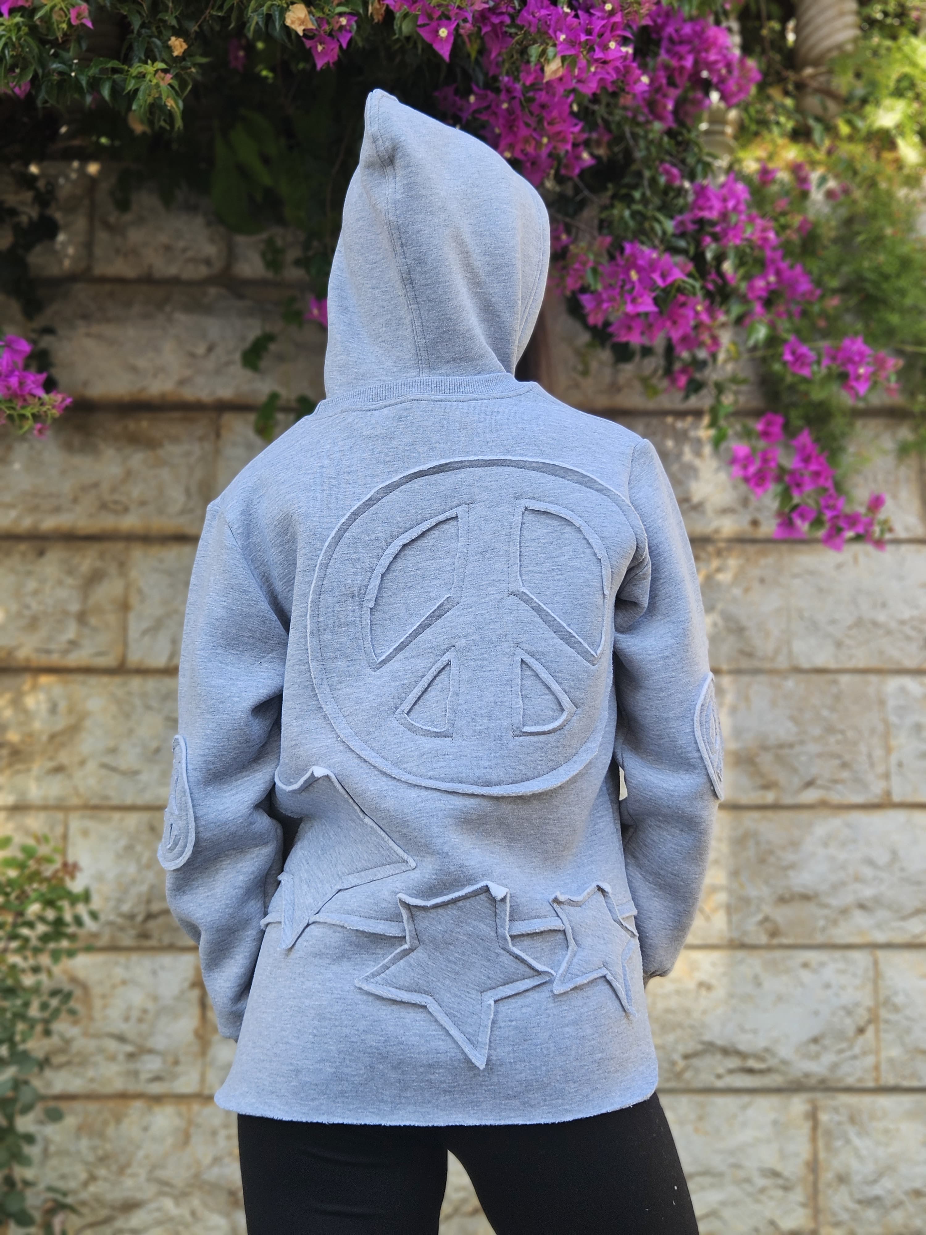 Peace Oversized Hoodie - Pear