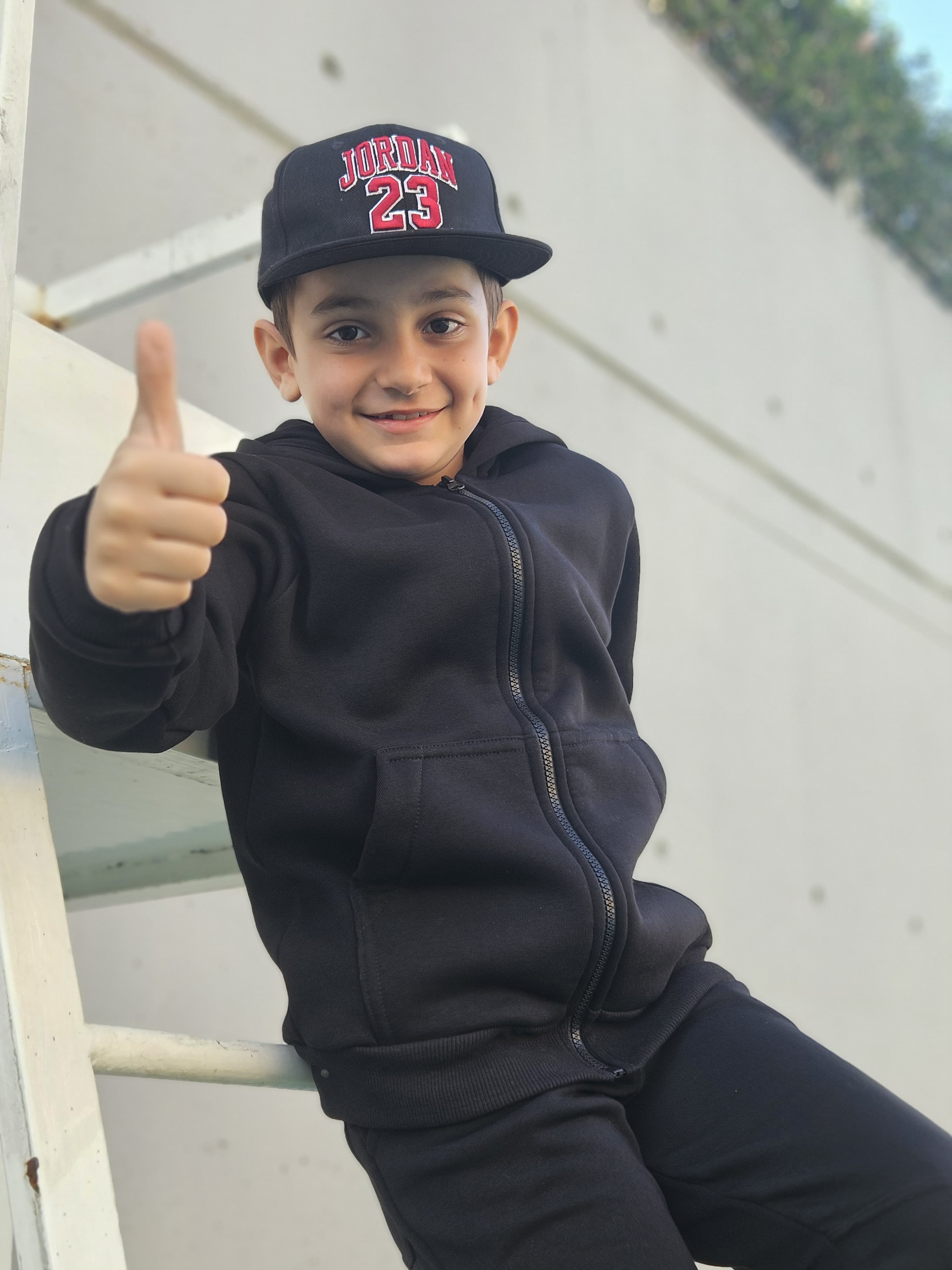 Printed Hooded Fleece Jacket - Pear