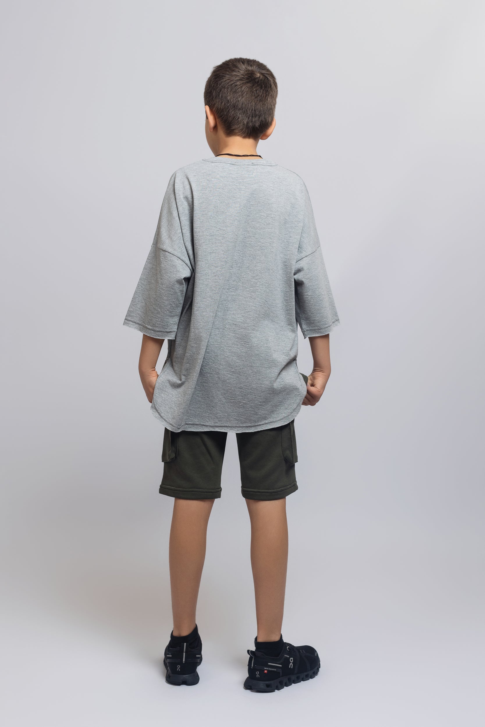 Crocodile T-shirt For Boys - Grey - Pear