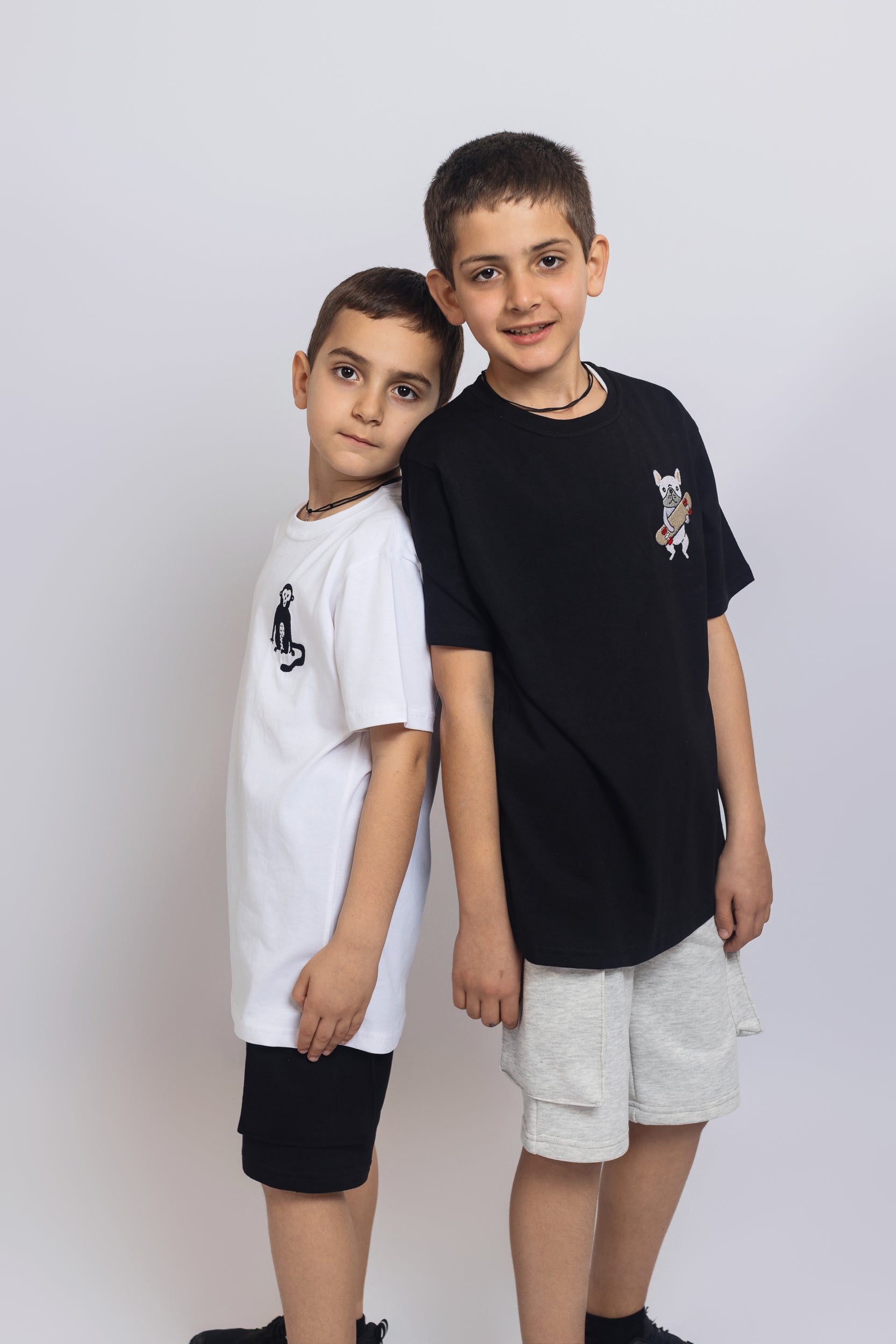 Monkey T-shirt For Boys - White - Pear