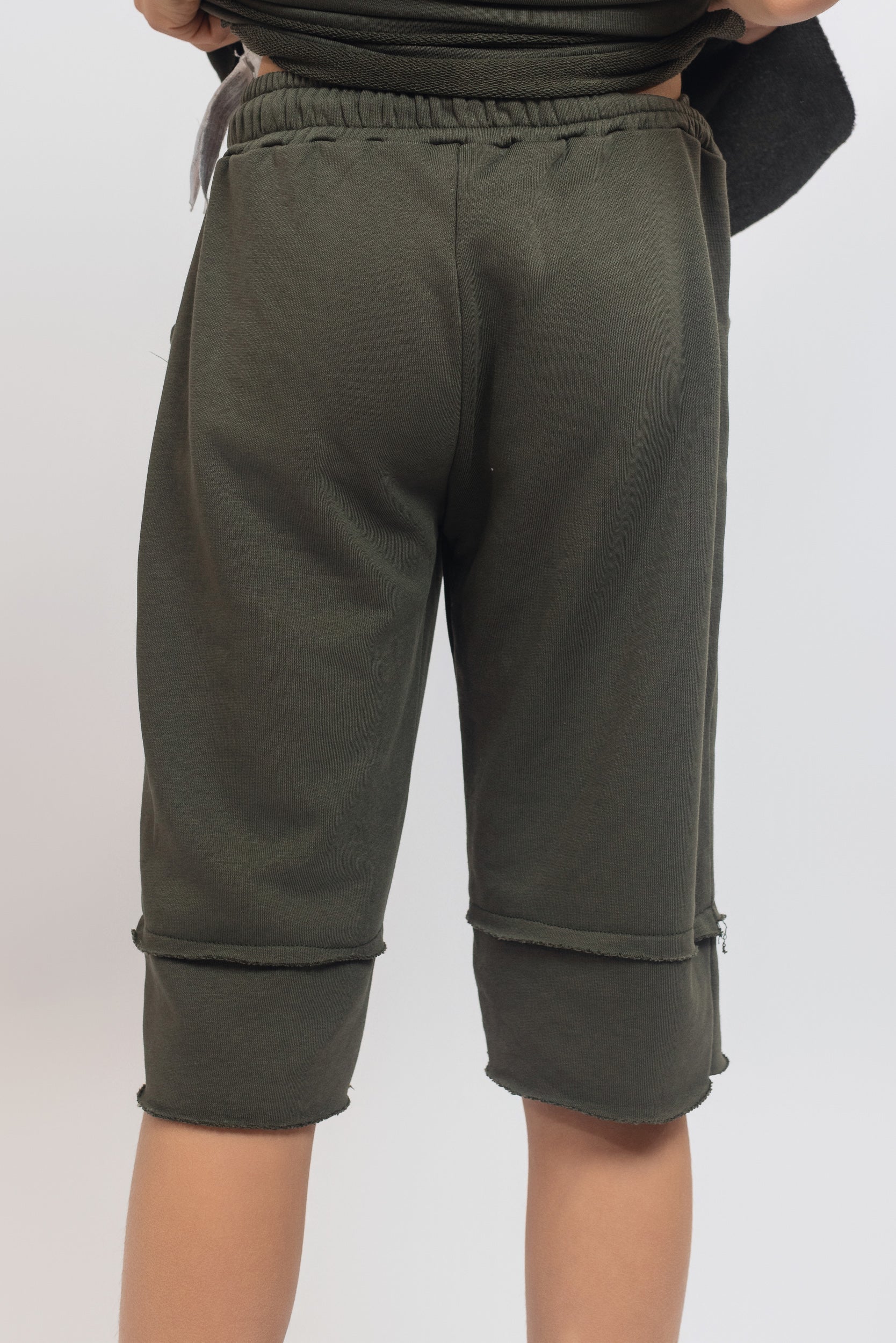 Smiley Tracksuit Set For Boys - Khaki - Pear