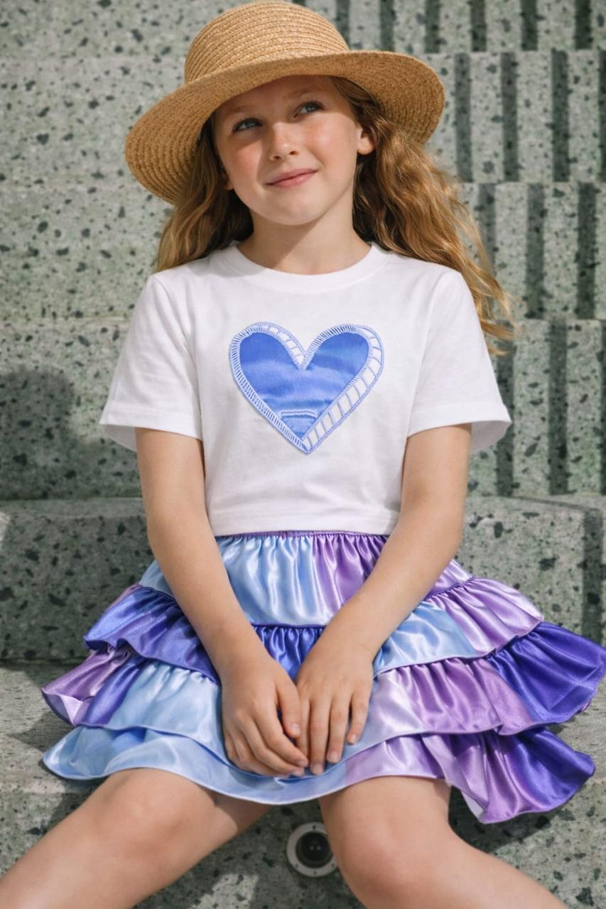 Heart Embroidered Top