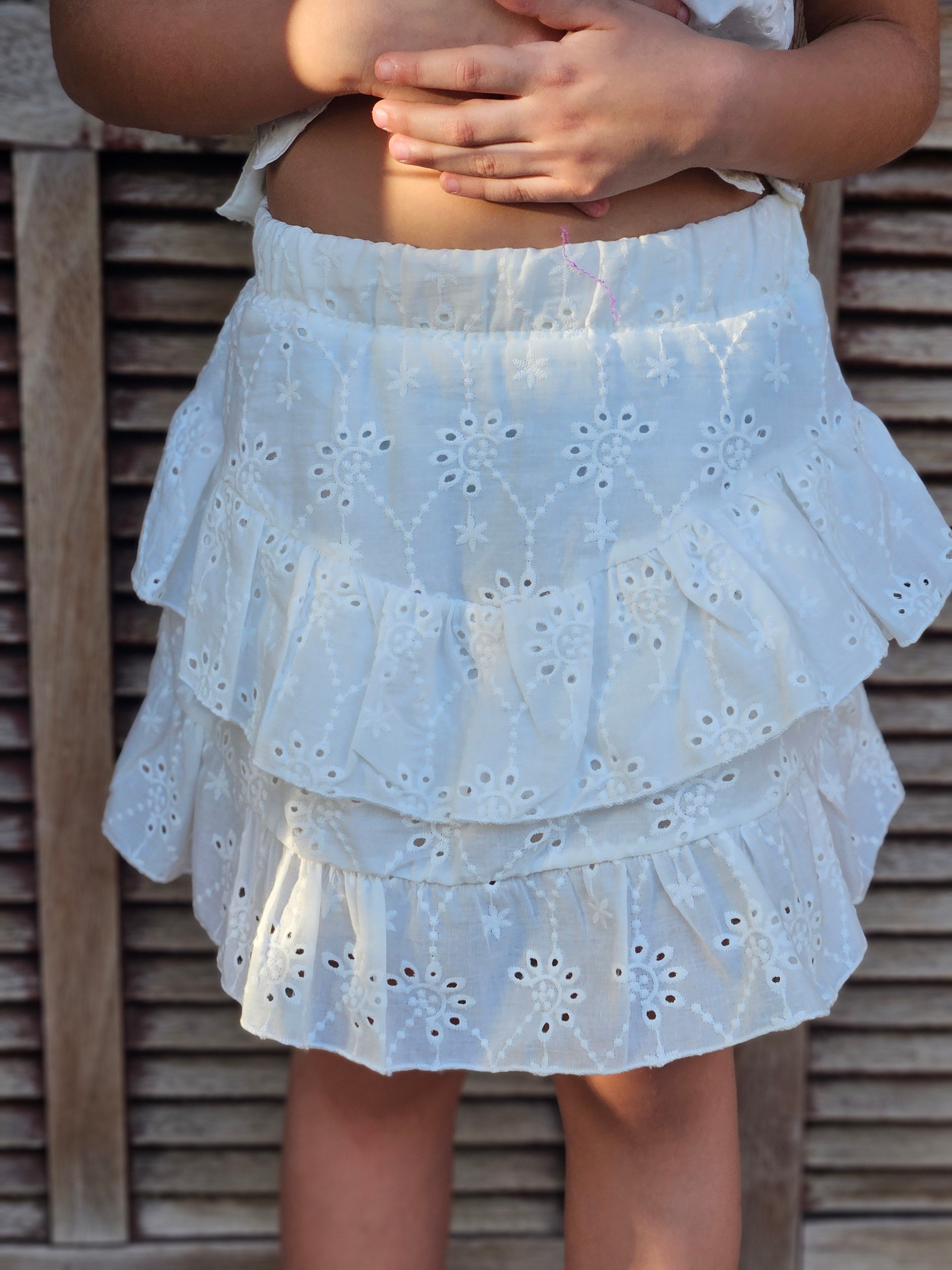 Broderie Anglaise Top - Girls