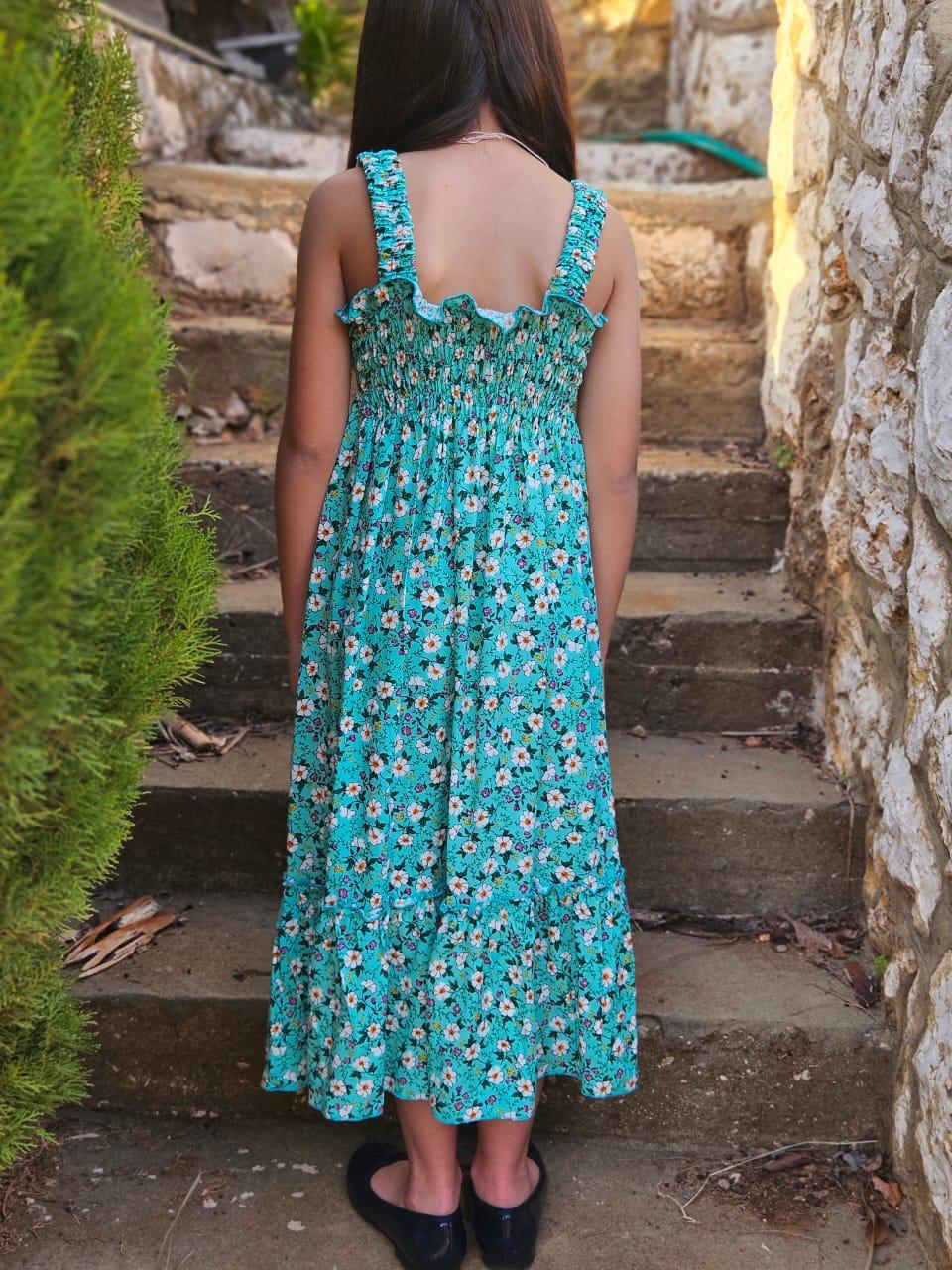 Viscose Floral Dress - Girls