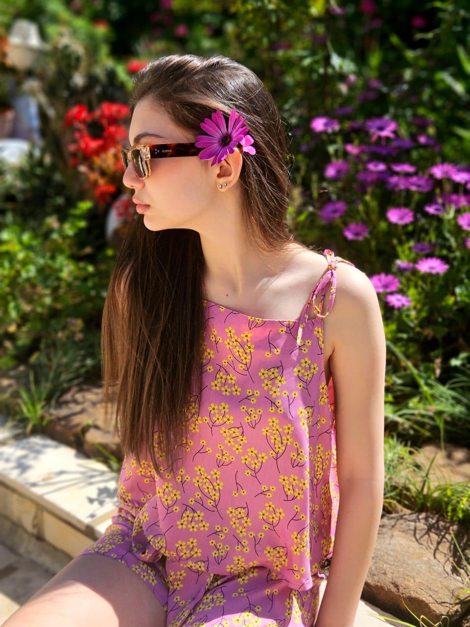 Viscose Floral Set - Woman