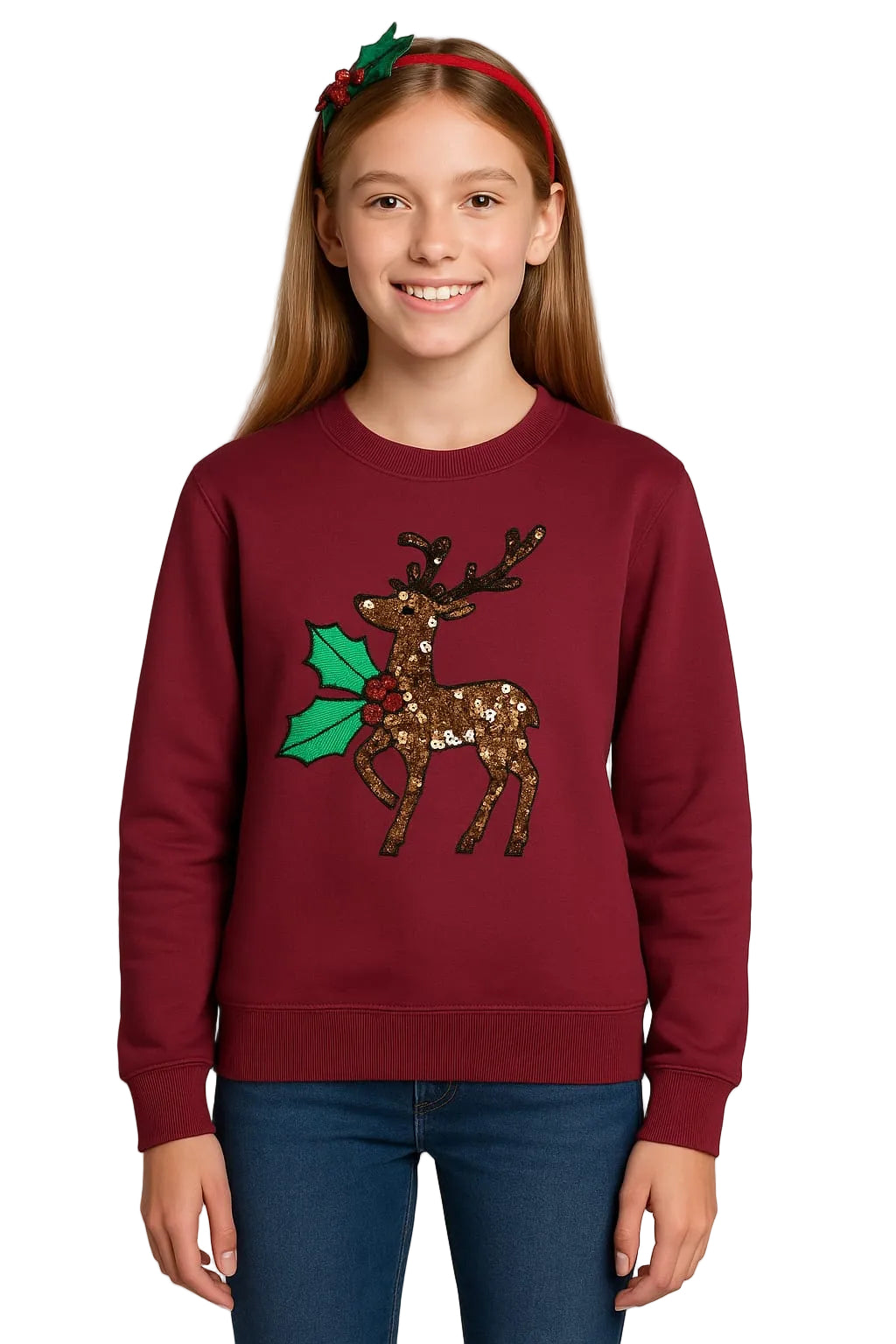 Reindeer Sequin Sweater