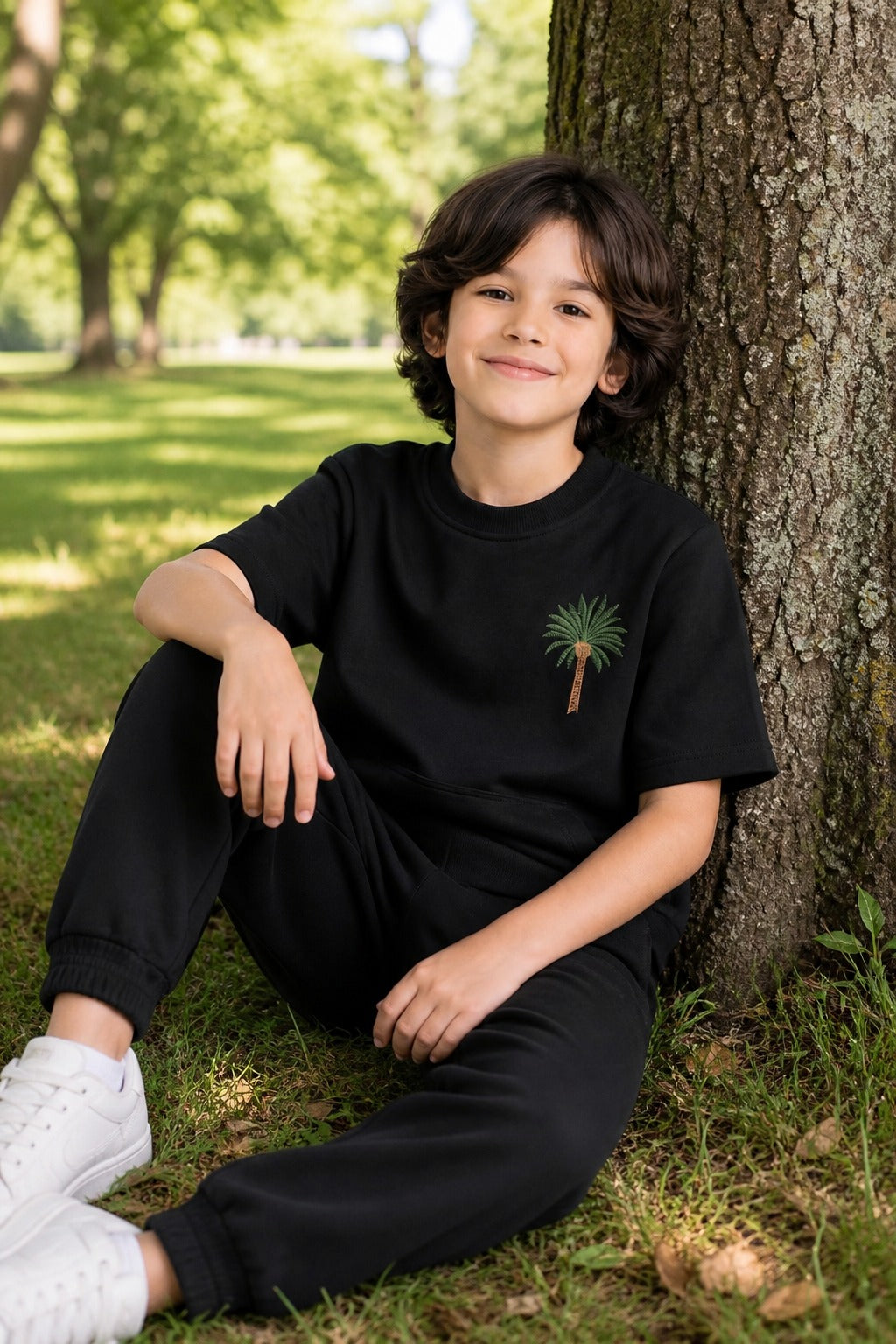 Palm Tree Embroidered Sweatshirt ONLY