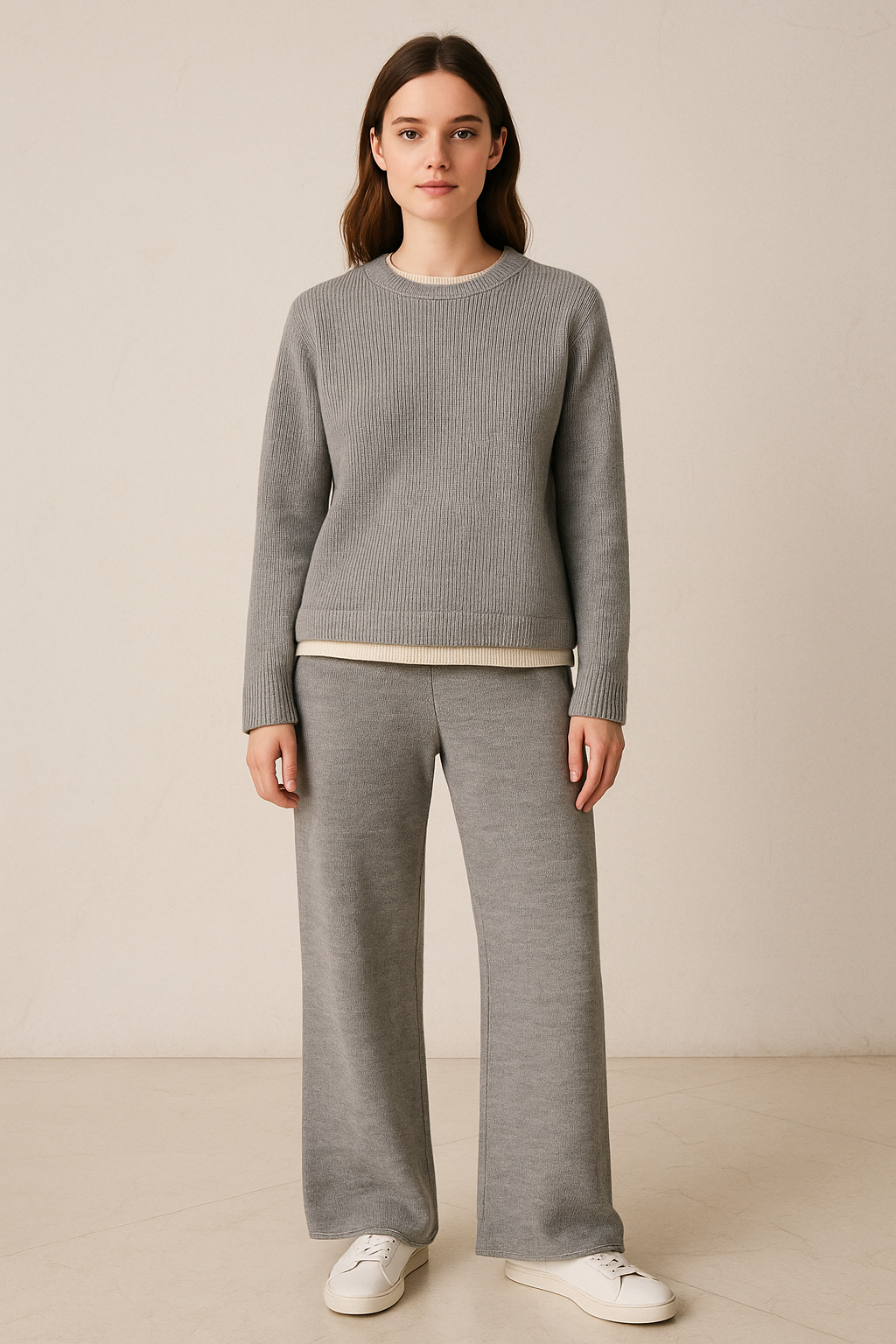 Round Neck Wool SET