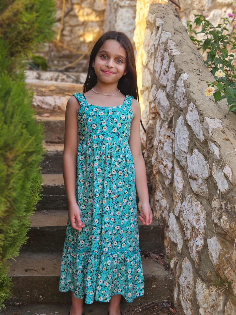 Viscose Floral Dress - Girls