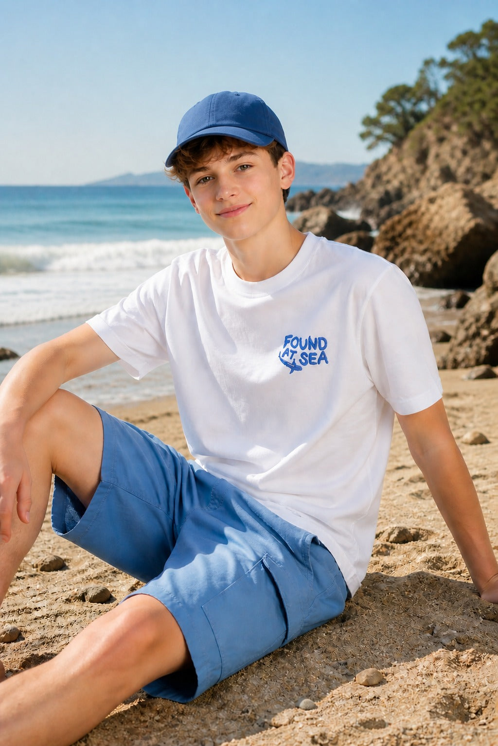 Sea Embroidered T-shirt