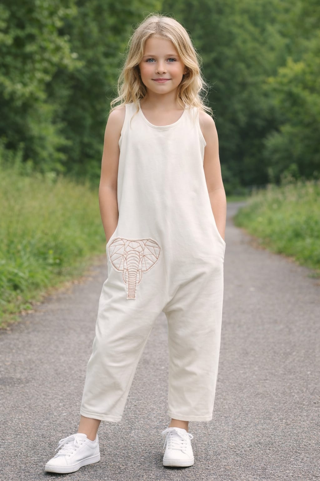 Geometric Elephant Jumpsuit