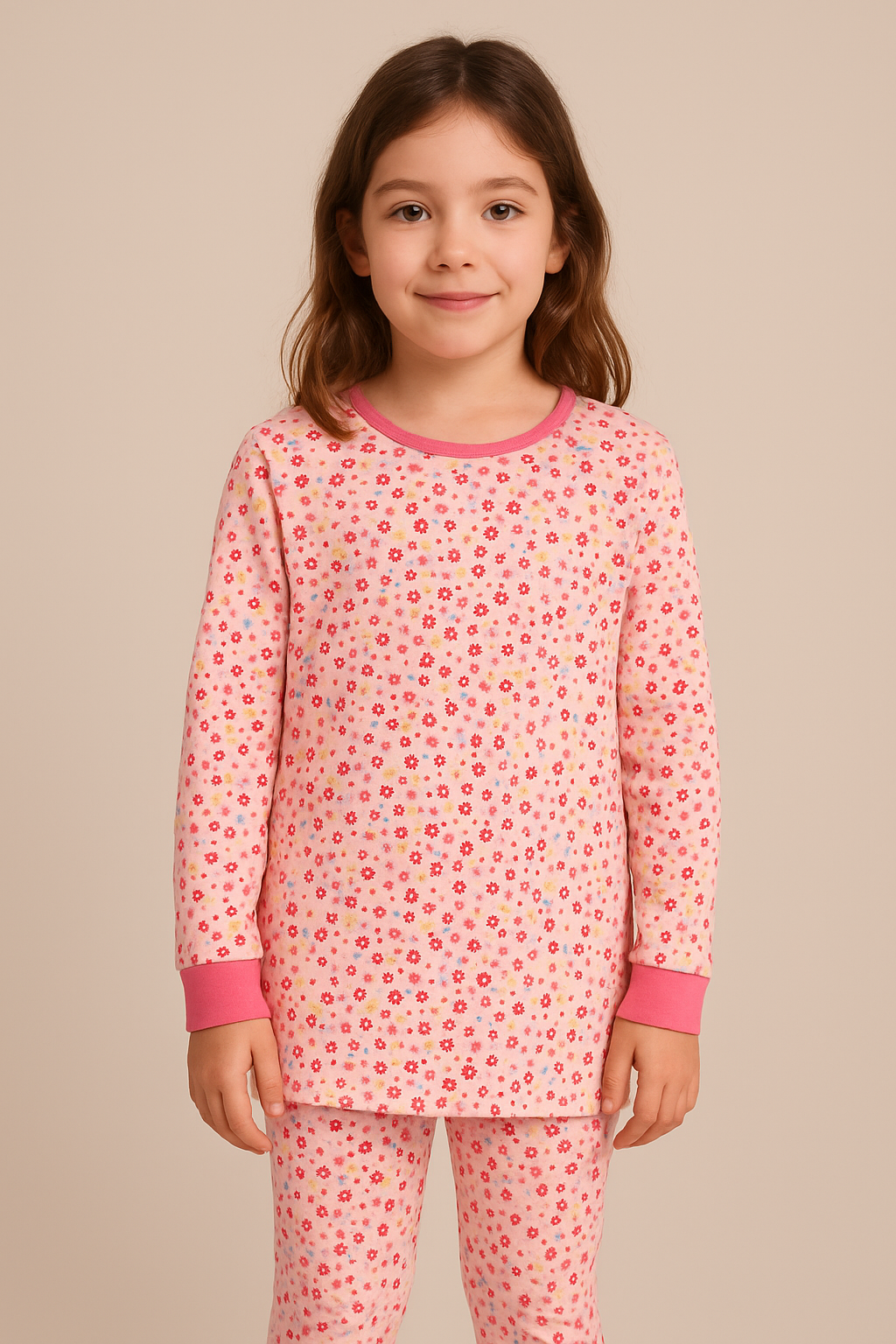 Floral Pyjama Set for Girls