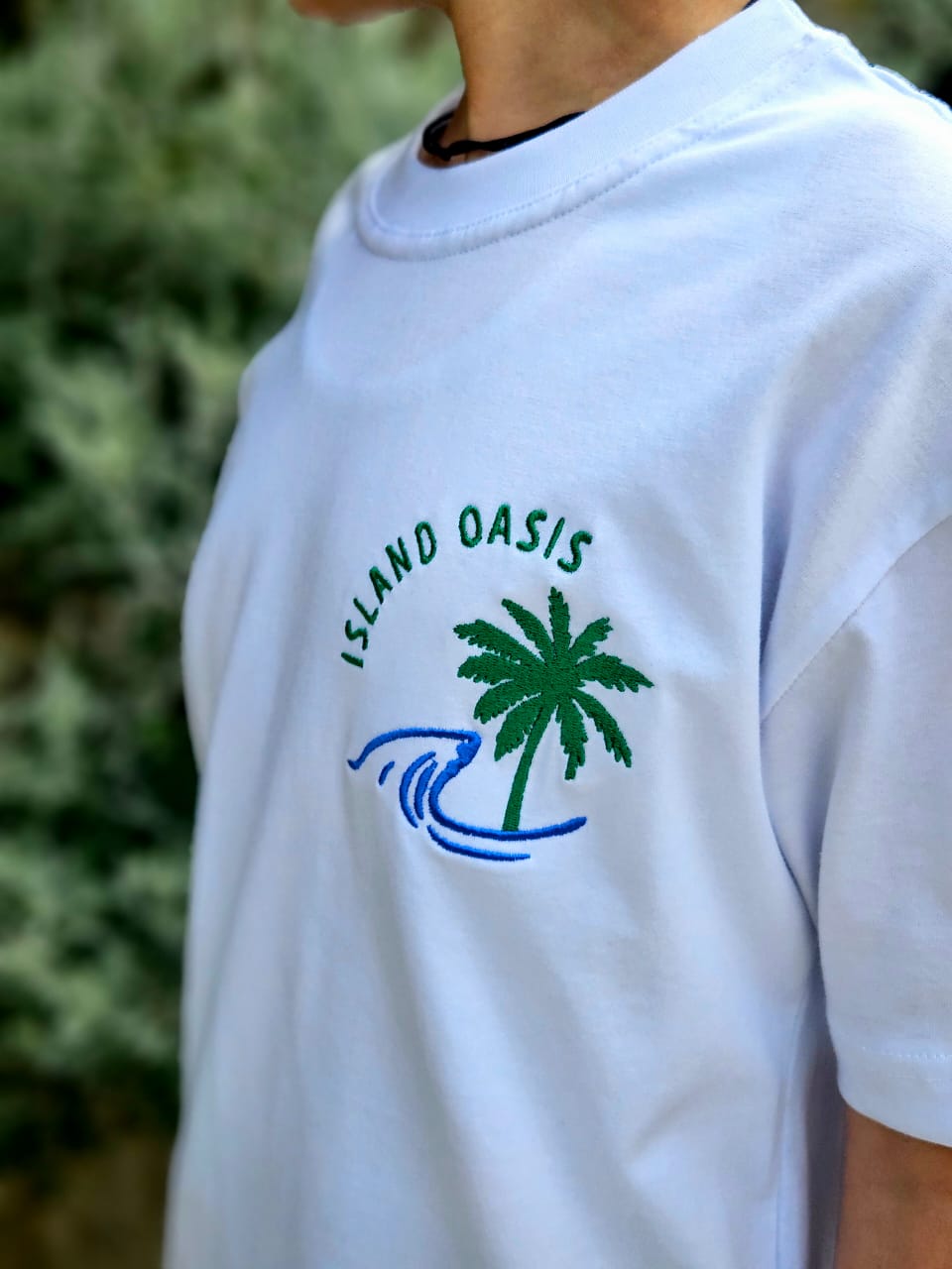 Palm Tree Embroidered T-shirt - Boys