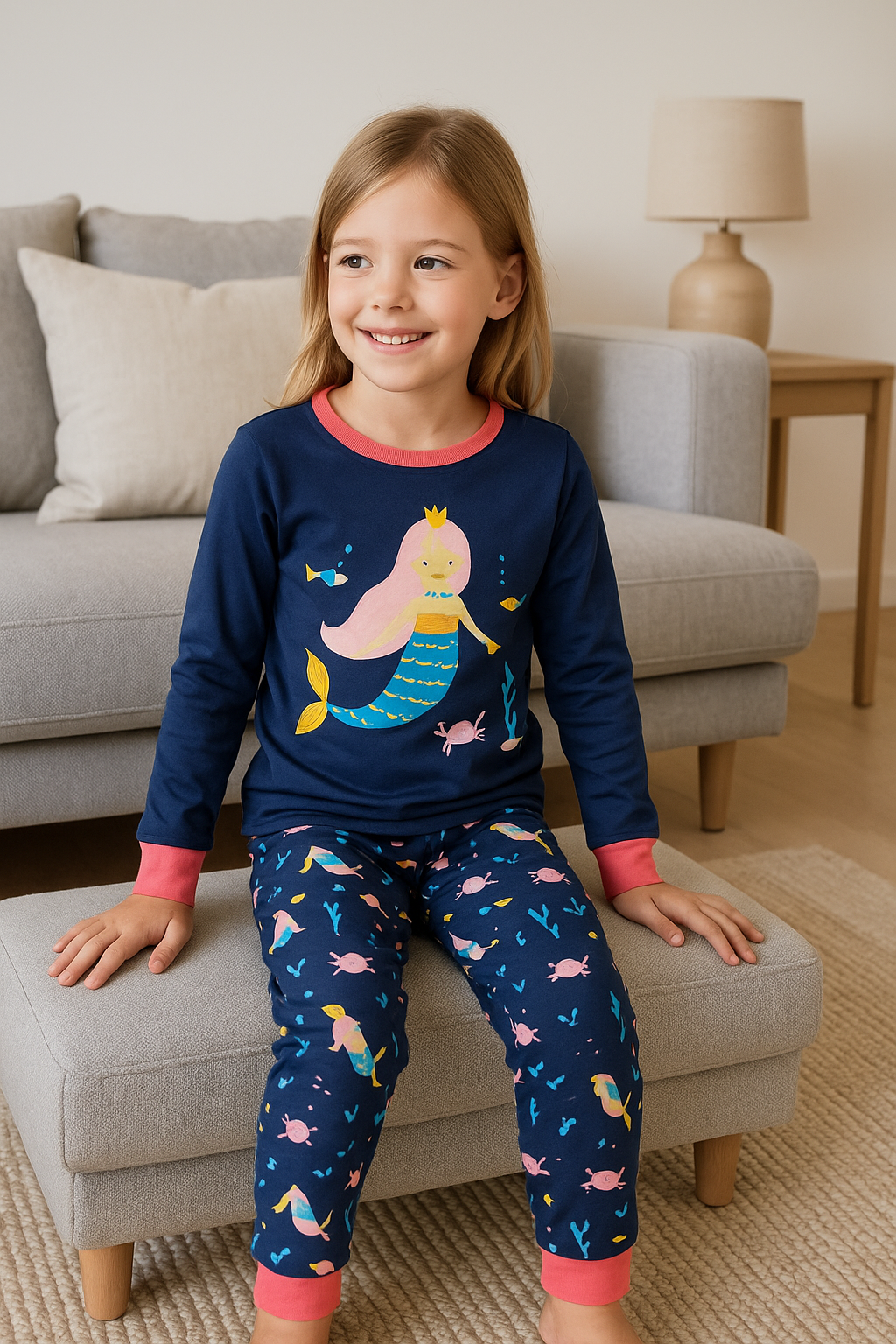 Mermaid Pyjama Set for Girls
