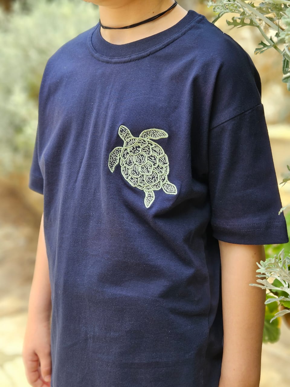 Turtle Embroidered T-shirt - Boys