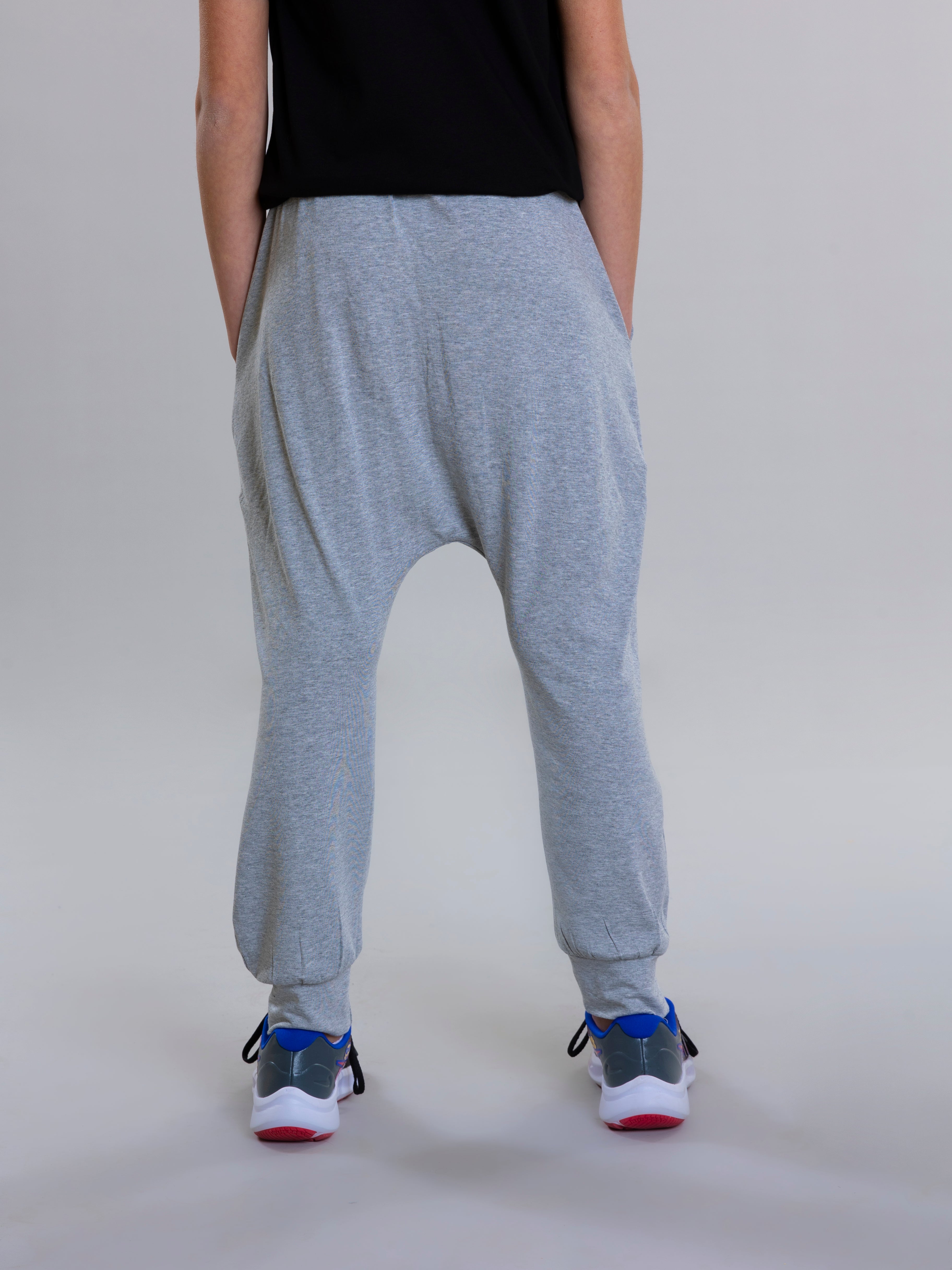 Harem Pants For Girls - Grey - Pear