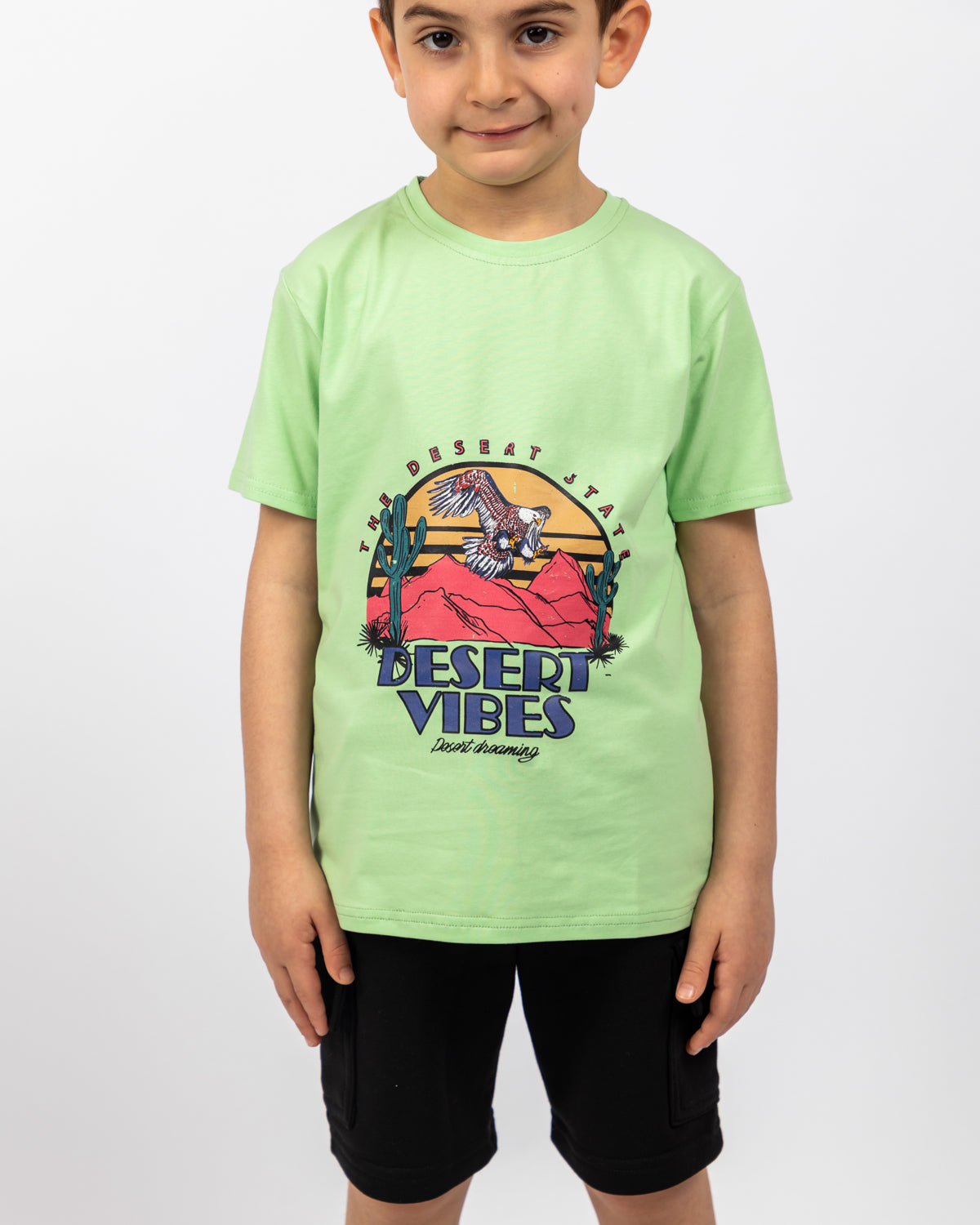 Printed T-shirt For Boys - Green - Pear