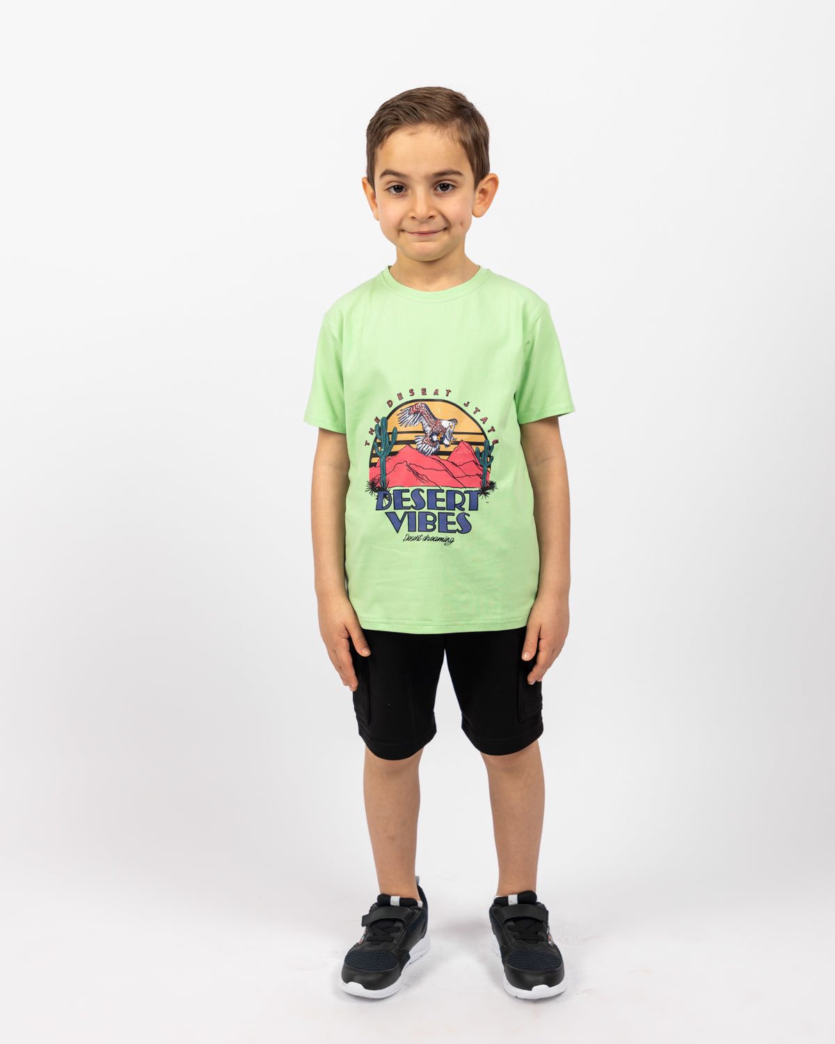 Printed T-shirt For Boys - Green - Pear