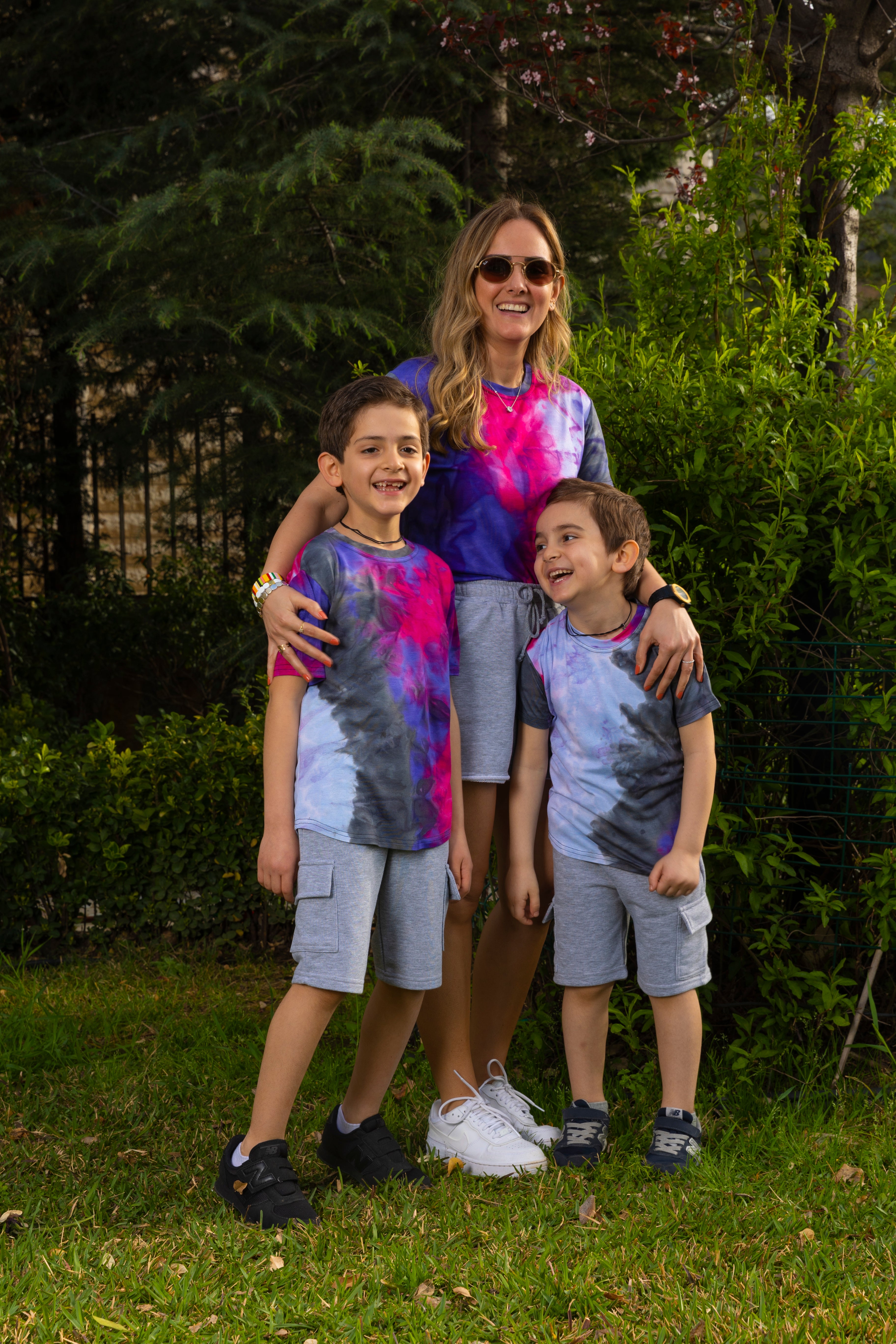 Tie Dye Unisex T-Shirt - Grey - Pear