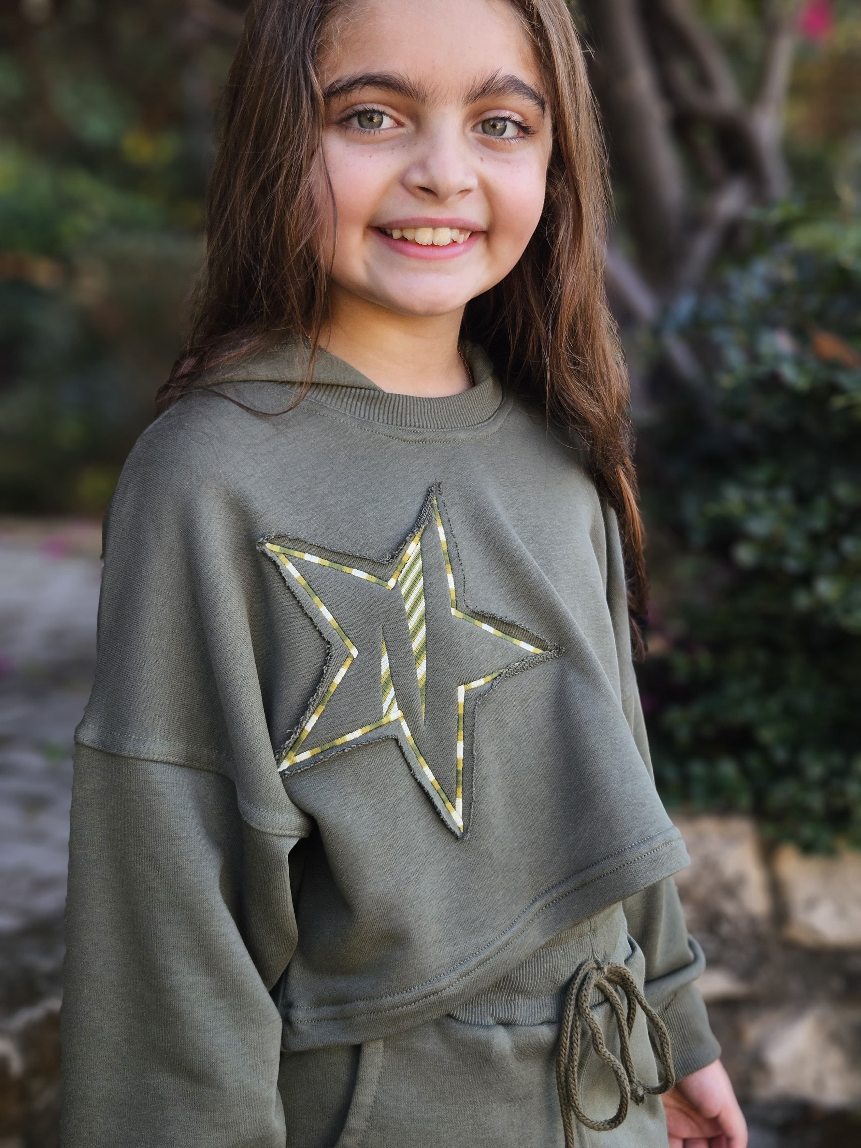 Star Cropped Hoodie