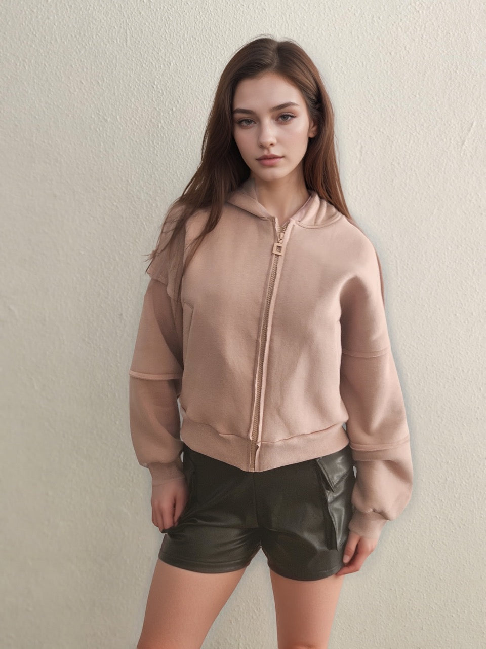 Cropped Fleece Jacket