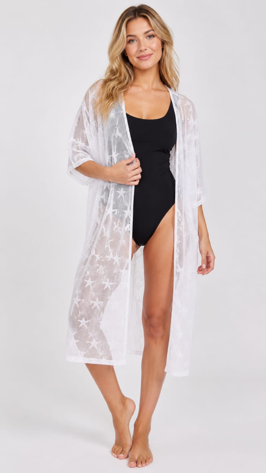 Star Mesh Beach Cover-up