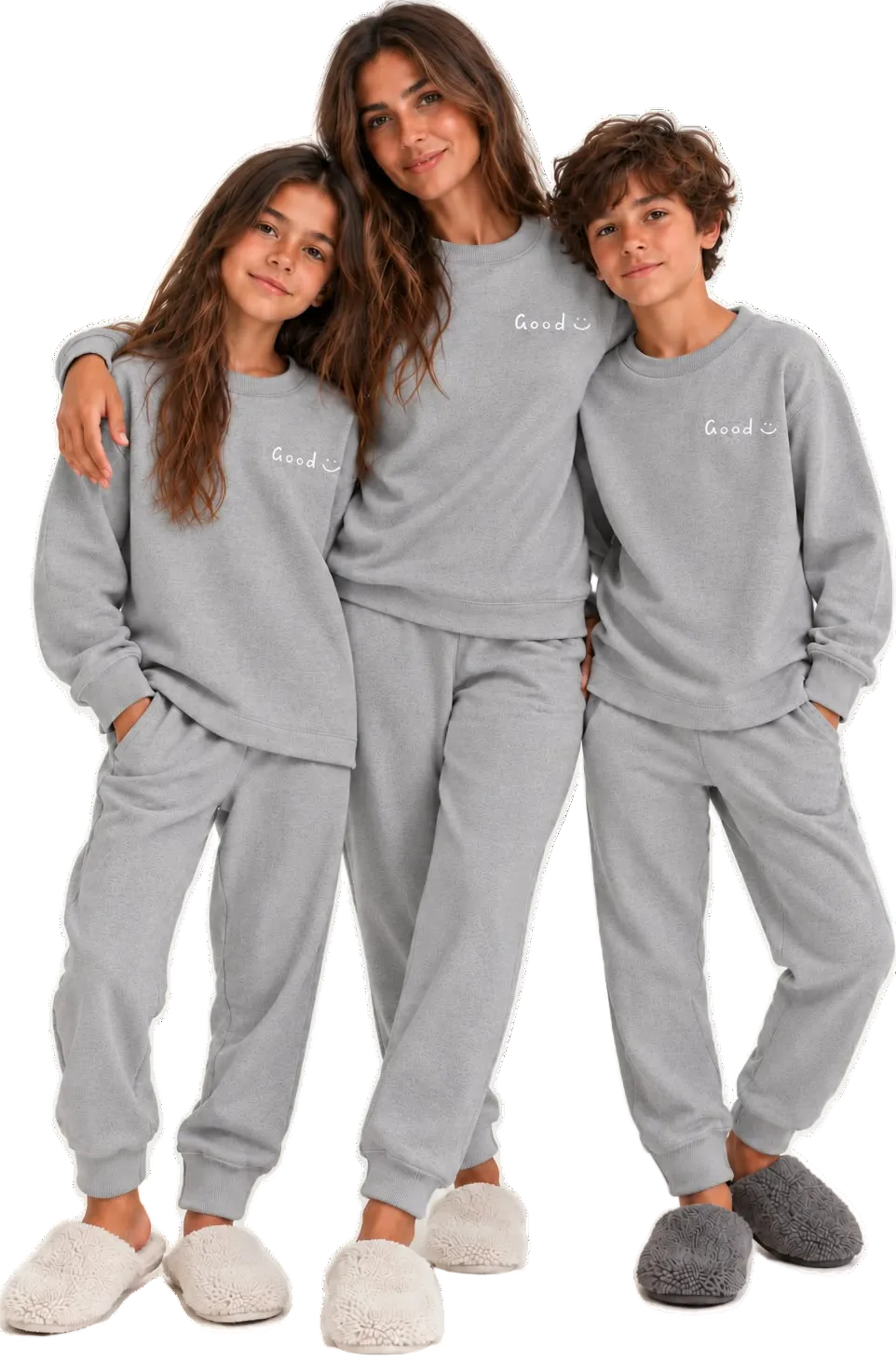 Dark Grey Pyjama Set 100% Cotton