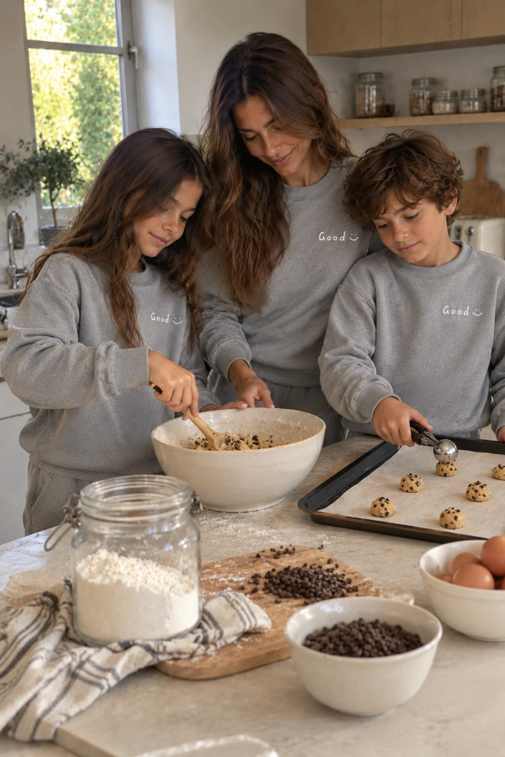 Dark Grey Pyjama Set 100% Cotton