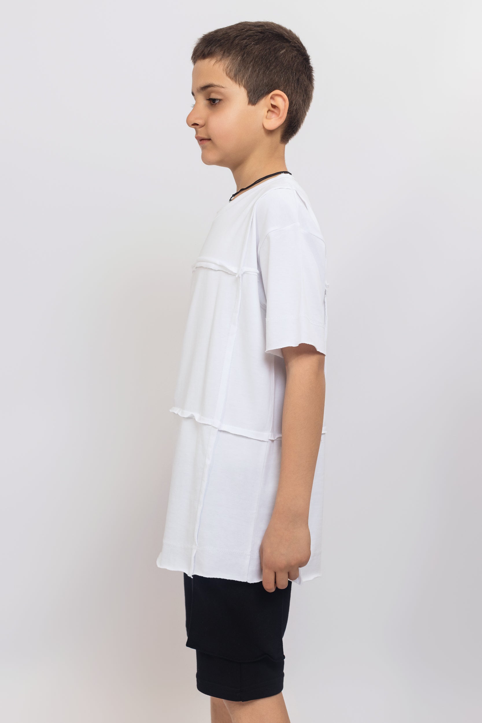 Oversized Nonfinished T-Shirt Unisex - White