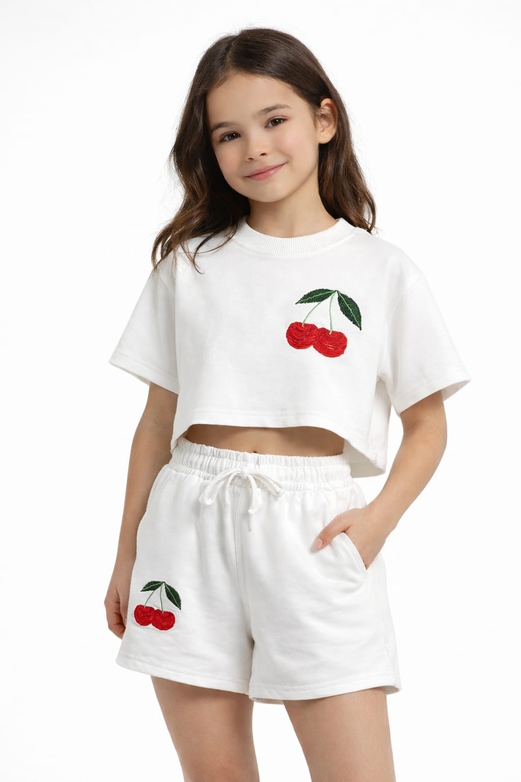 Cherry Embroidered Tracksuit SET