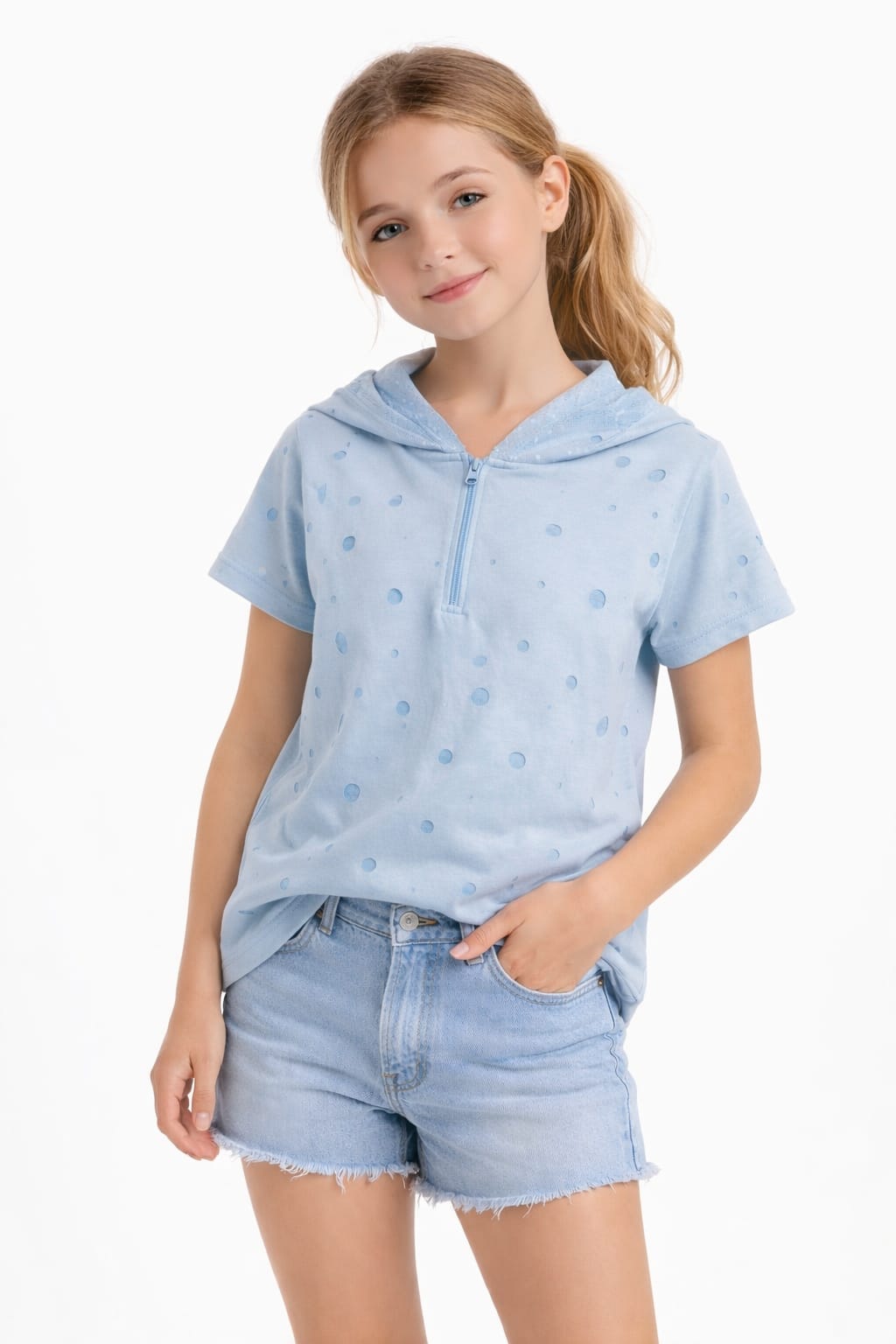 Top with Round Shaped Laser Cut