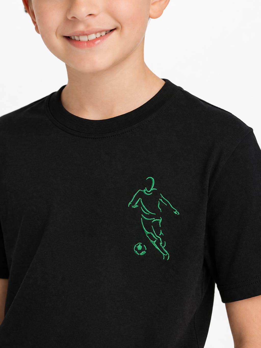Football Embroidered T-shirt