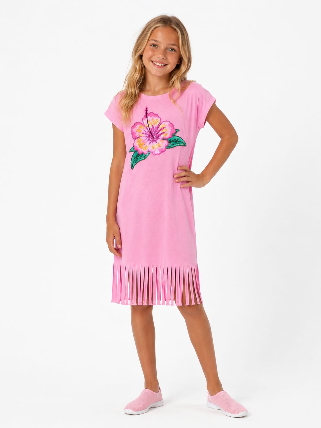 Flower Fringe Dress