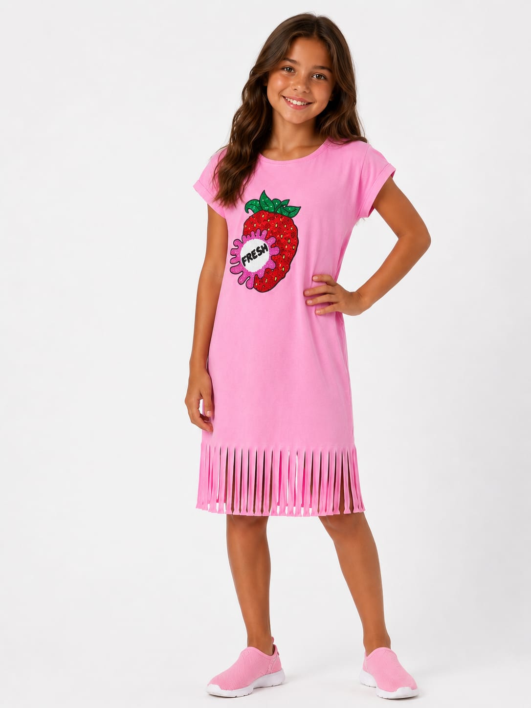 Strawberry Fringe Dress