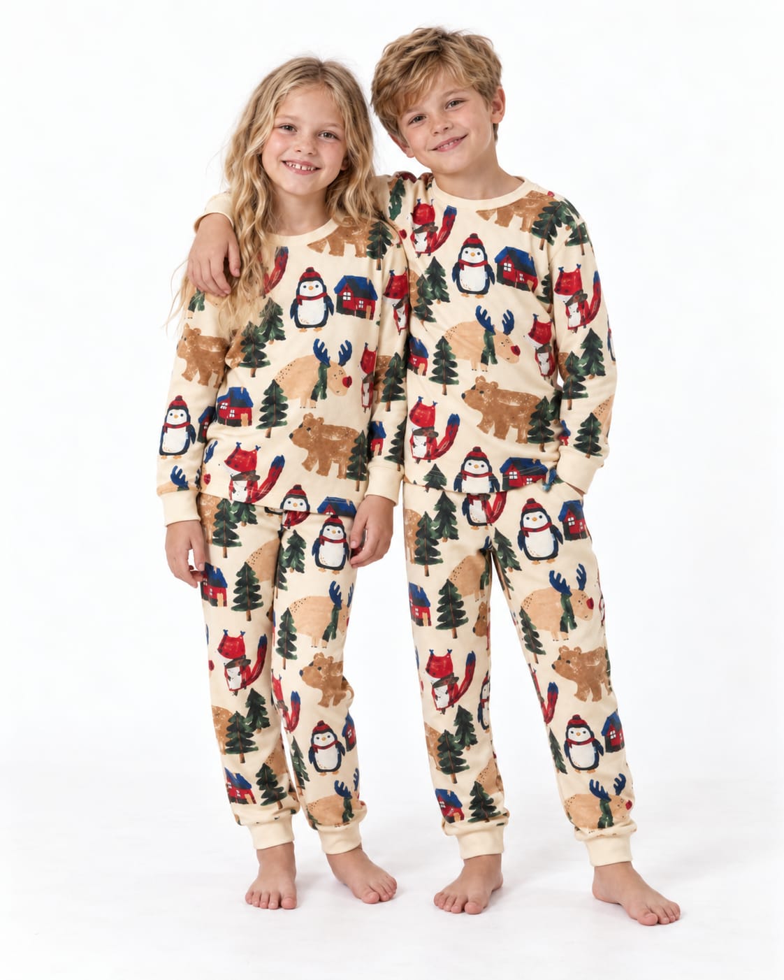 Gender Neutral Christmas Pyjama SET 100% Cotton