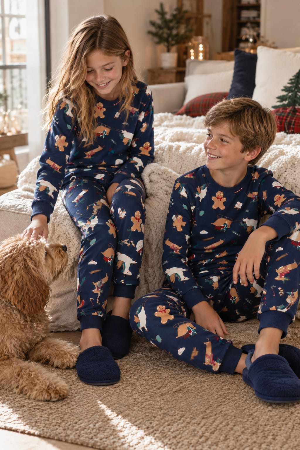 Gender Neutral Christmas Pyjama SET 100% Cotton