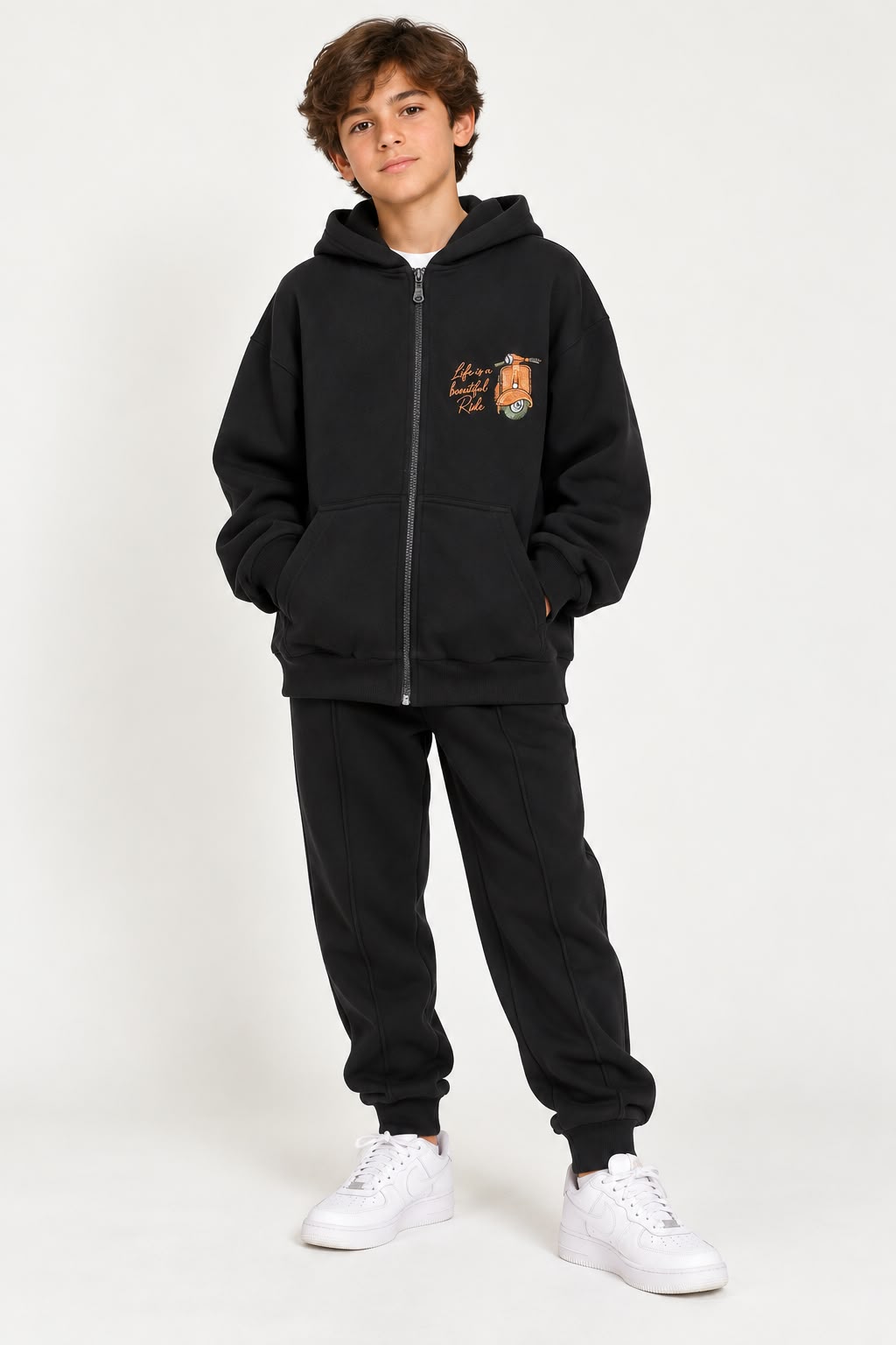 Vespa Embroidered Jacket in FLEECE