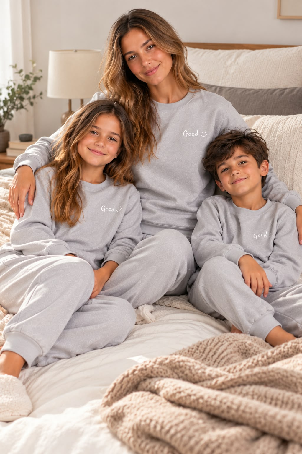 Light Grey Pyjama Set 100% Cotton